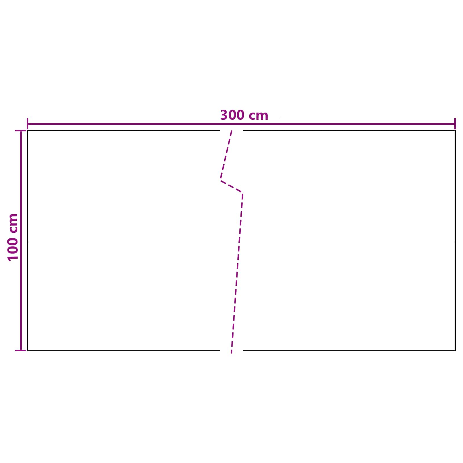 Balcony ekran Tamnosiva 300 x 100 cm poliratan