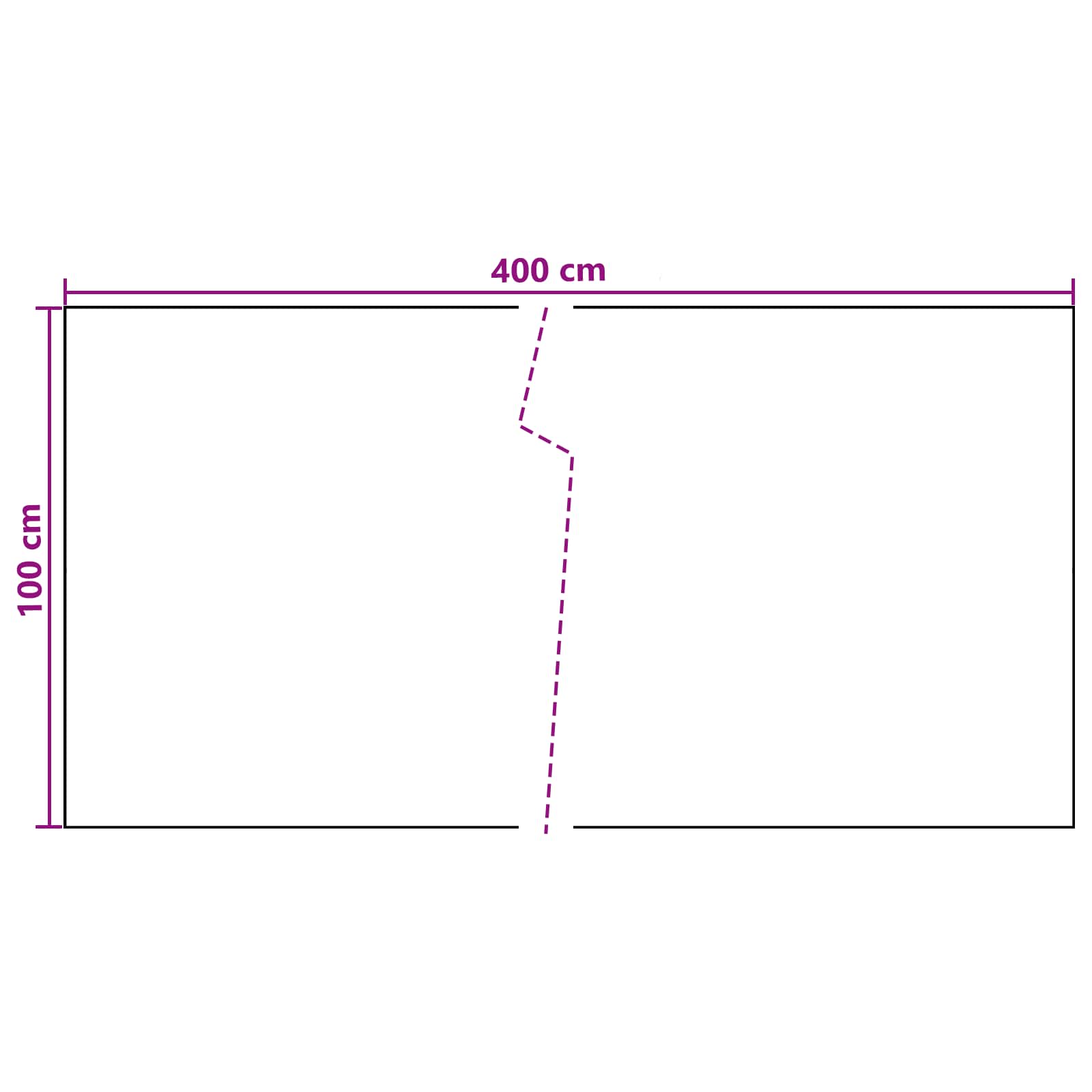 Balcony ekran Tamnosiva 400 x 100 cm poliratan