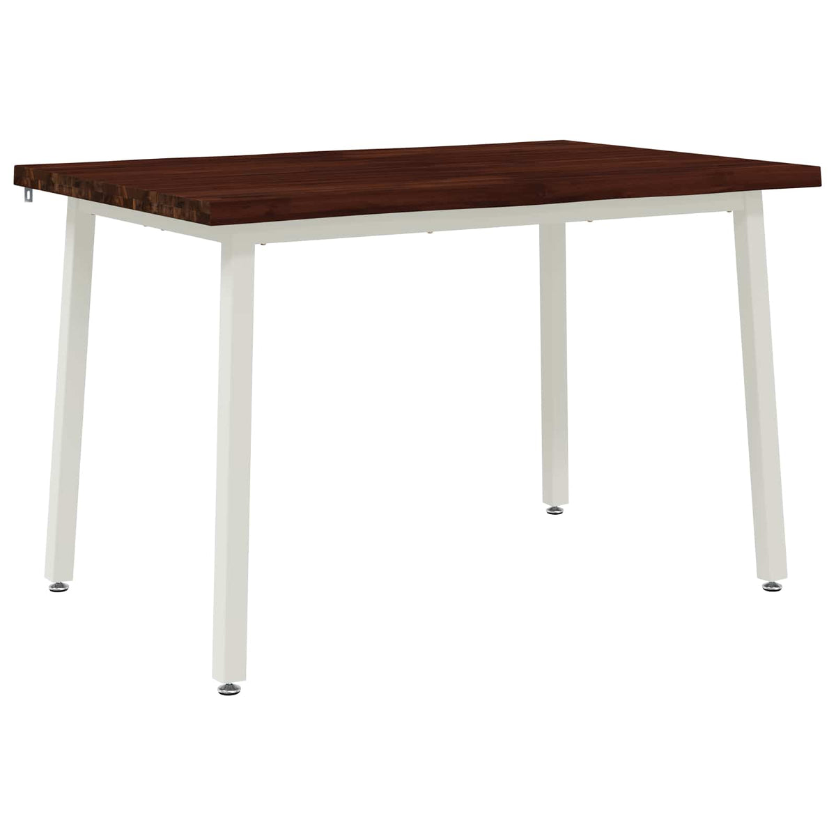 90 x 55 x 75 cm Čvrsto drvo akacije Tamno smeđa i bijela