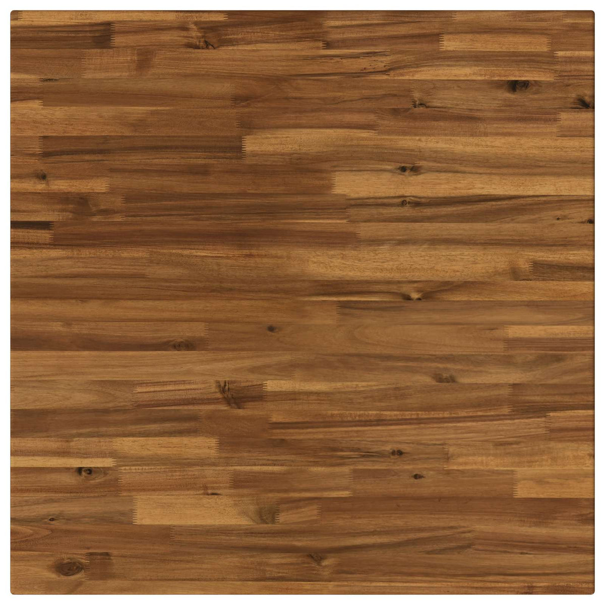70 x 70 x 75 cm Čvrsto drvo akacije Prirodna i bijela