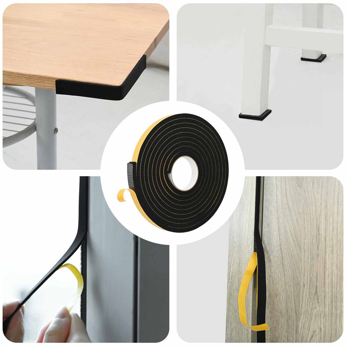Samoljepljiva pjenasta traka 10 pcs Crna 15mm x 5m CR pjena