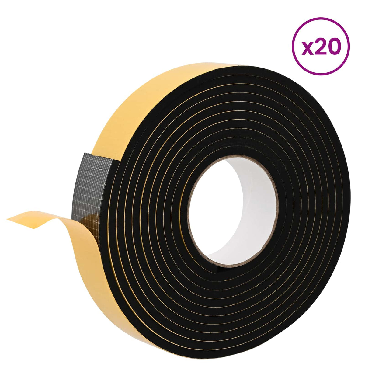Samoljepljiva pjenasta traka 20 pcs Crna 30mm x 5m CR pjena