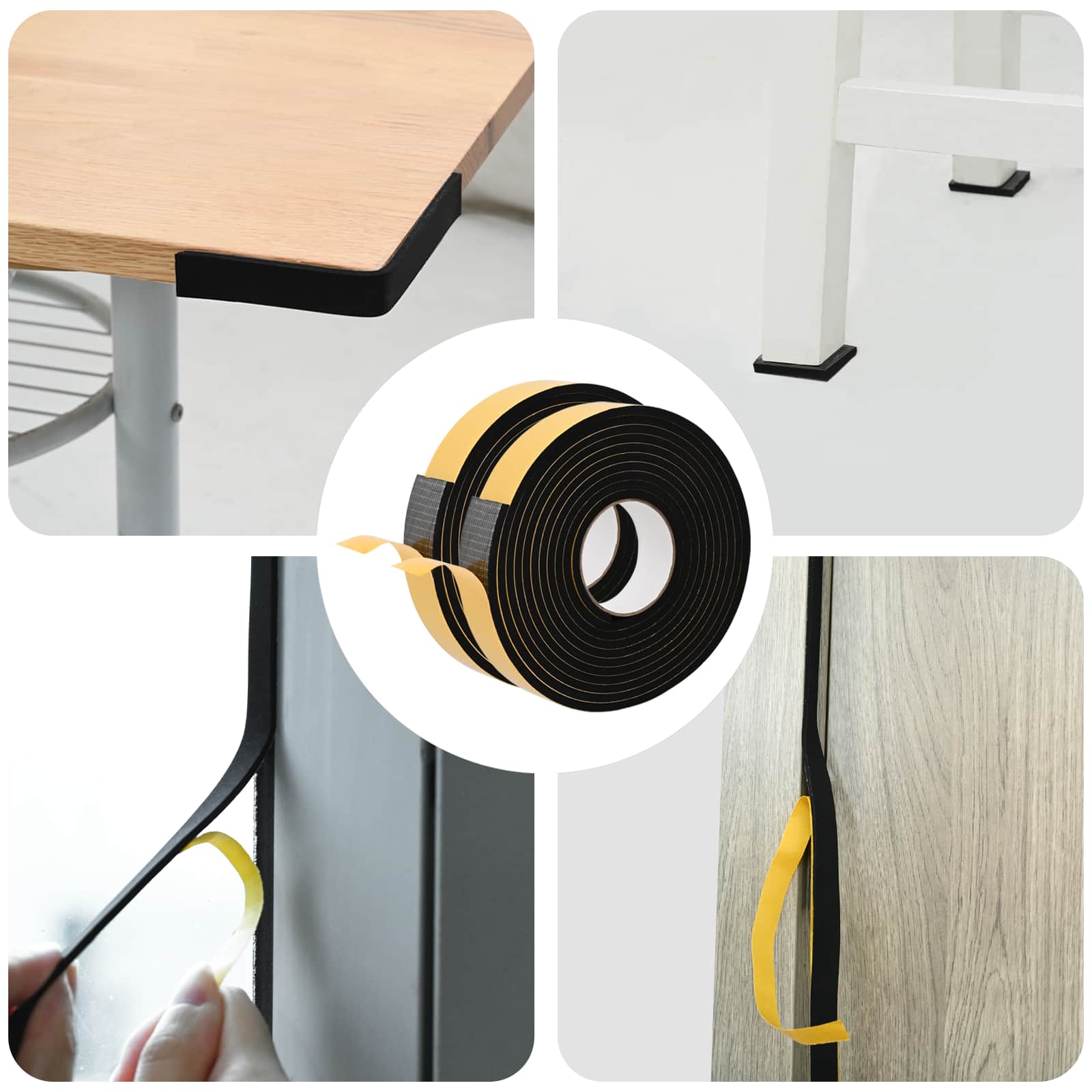 Samoljepljiva pjenasta traka 2 pcs Crna 30mm x 5m CR pjena