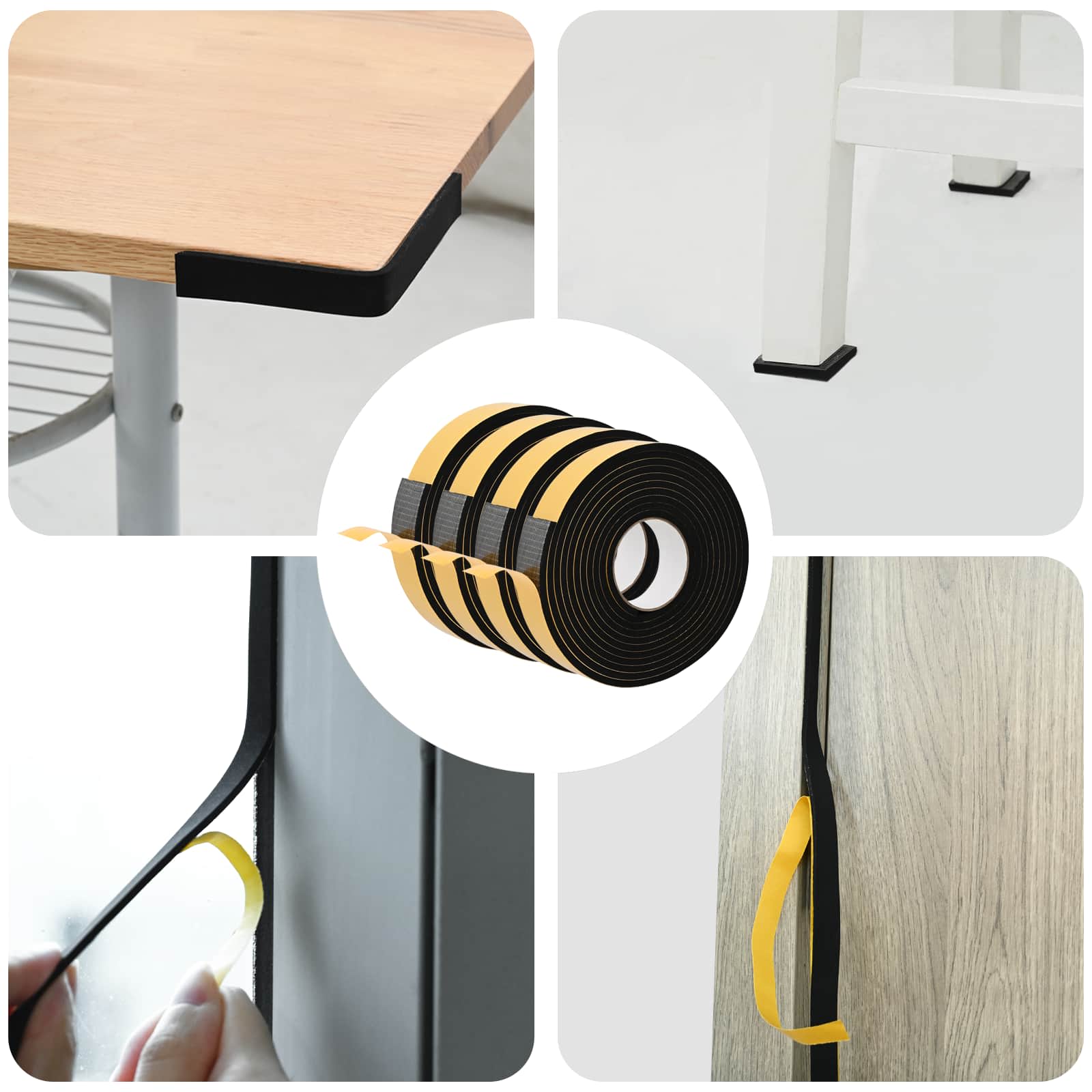 Samoljepljiva pjenasta traka 4 pcs Crna 30mm x 5m CR pjena