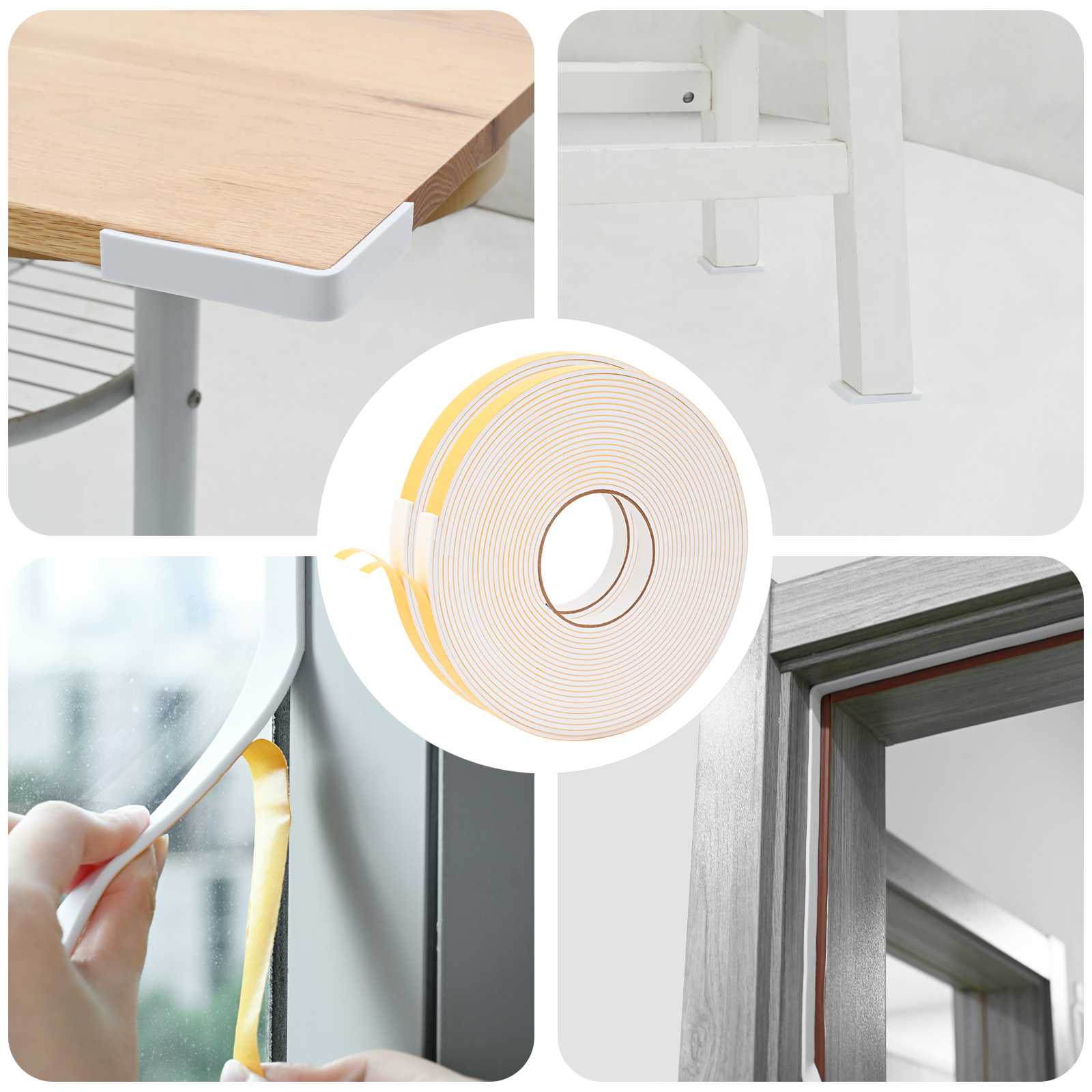 Samoljepljiva pjenasta traka 2 pcs Bijela 15mm x 10m CR pjena
