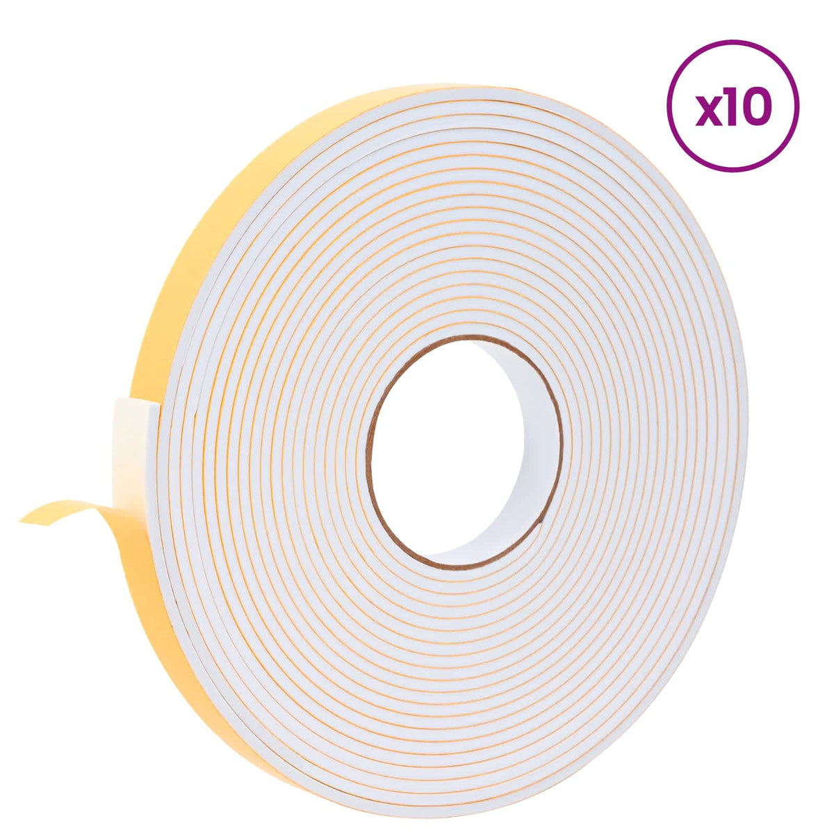 Samoljepljiva pjenasta traka 10 pcs Bijela 20mm x 10m CR pjena