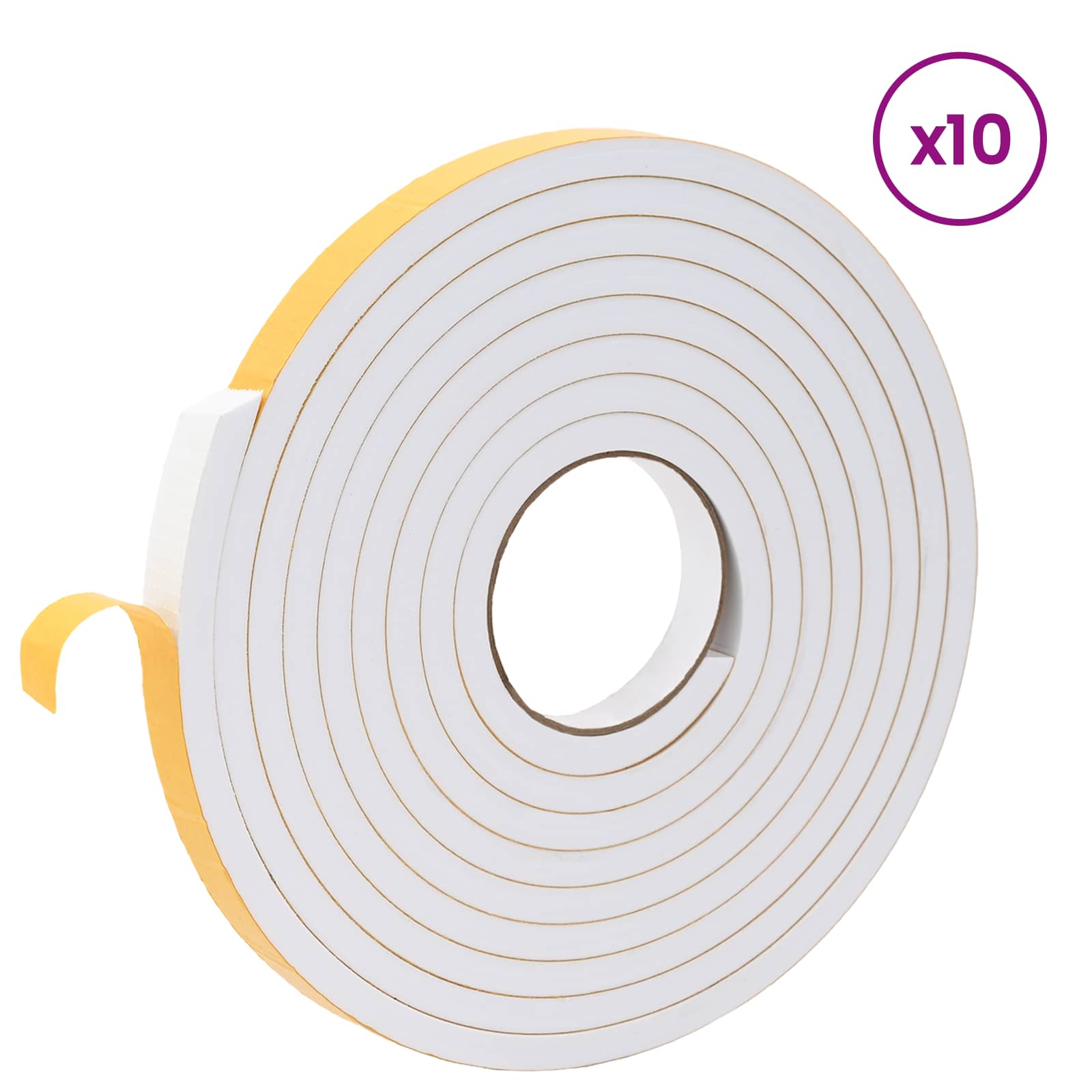 Samoljepljiva pjenasta traka 10 pcs Bijela 20mm x 5m CR pjena