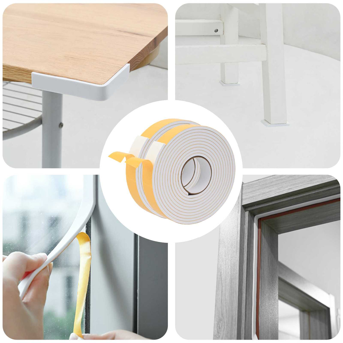 Samoljepljiva pjenasta traka 2 pcs Bijela 30mm x 5m CR pjena