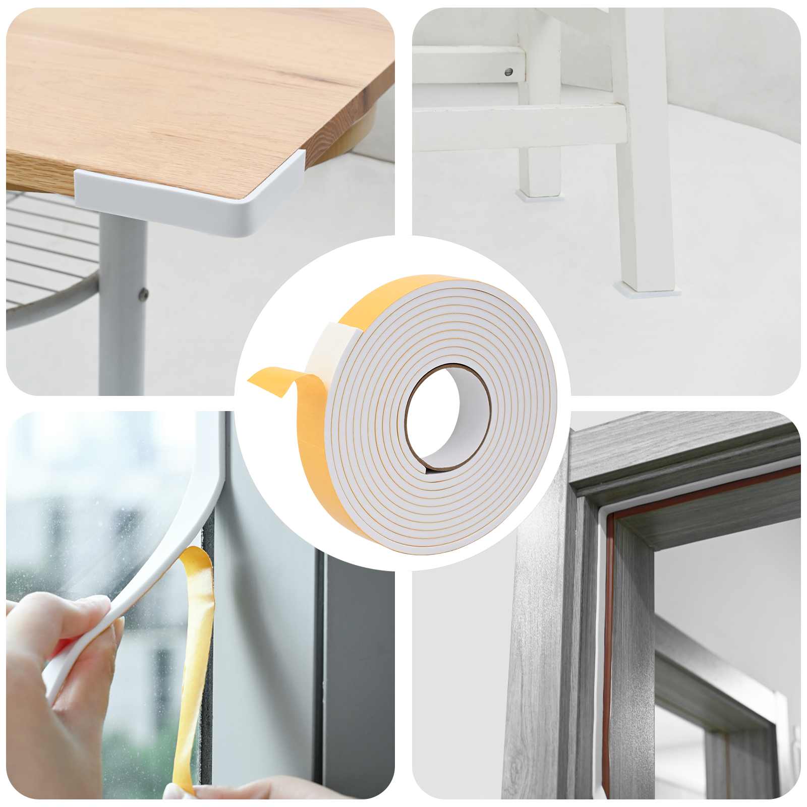 Samoljepljiva pjenasta traka 10 pcs Bijela 30mm x 5m CR pjena