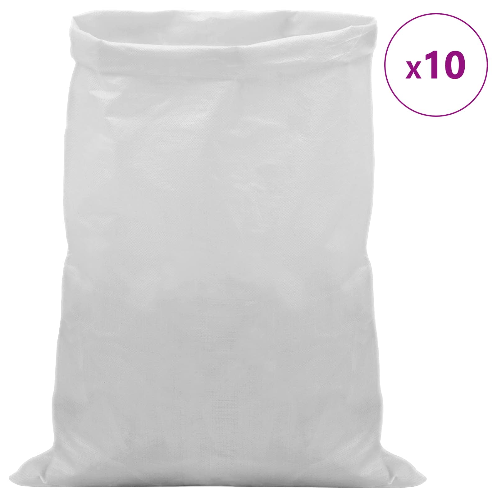 Tkanine vreće 10 pcs Bijela 30 x 45 cm PP