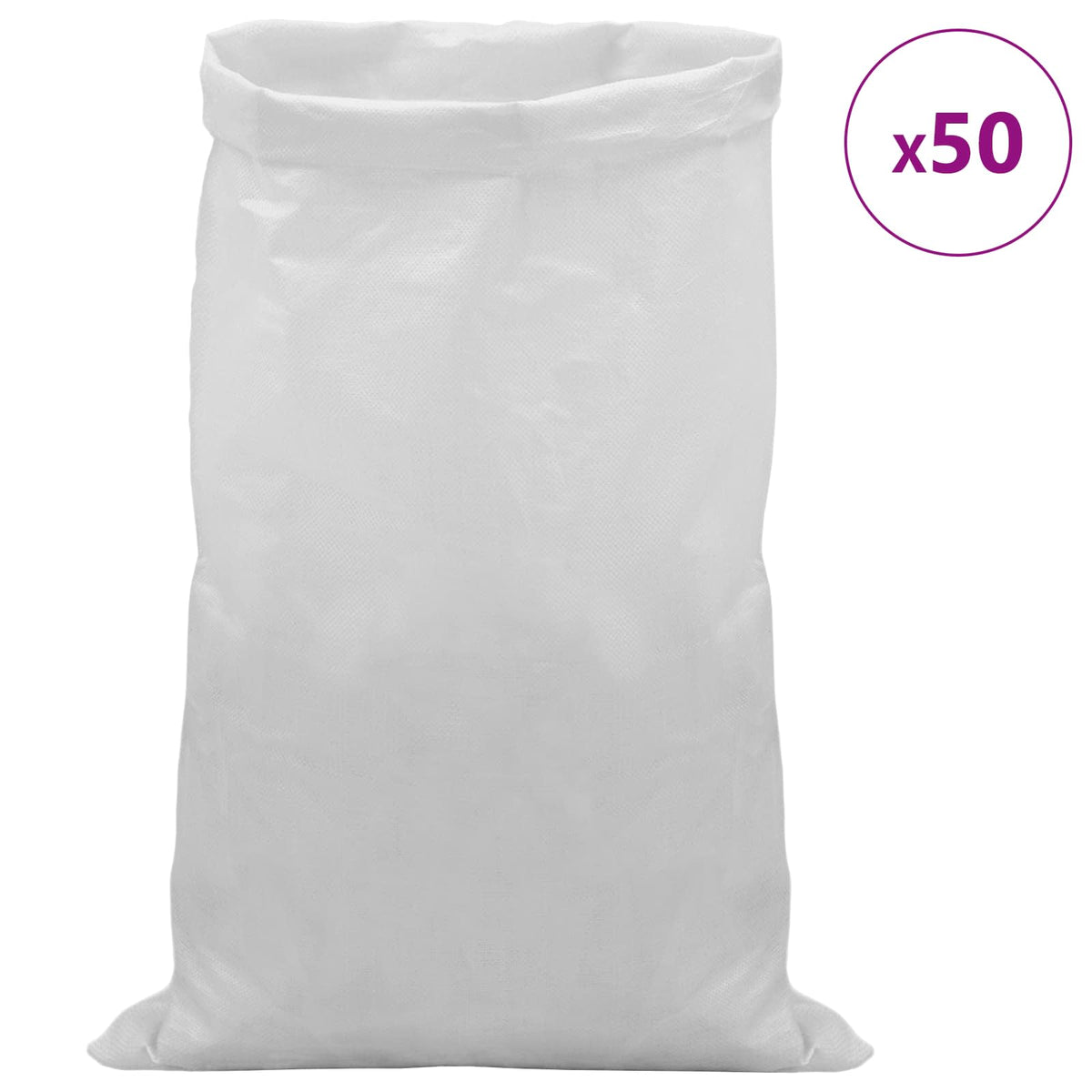 Tkanine vreće 50 pcs Bijela 65 x 105 cm PP