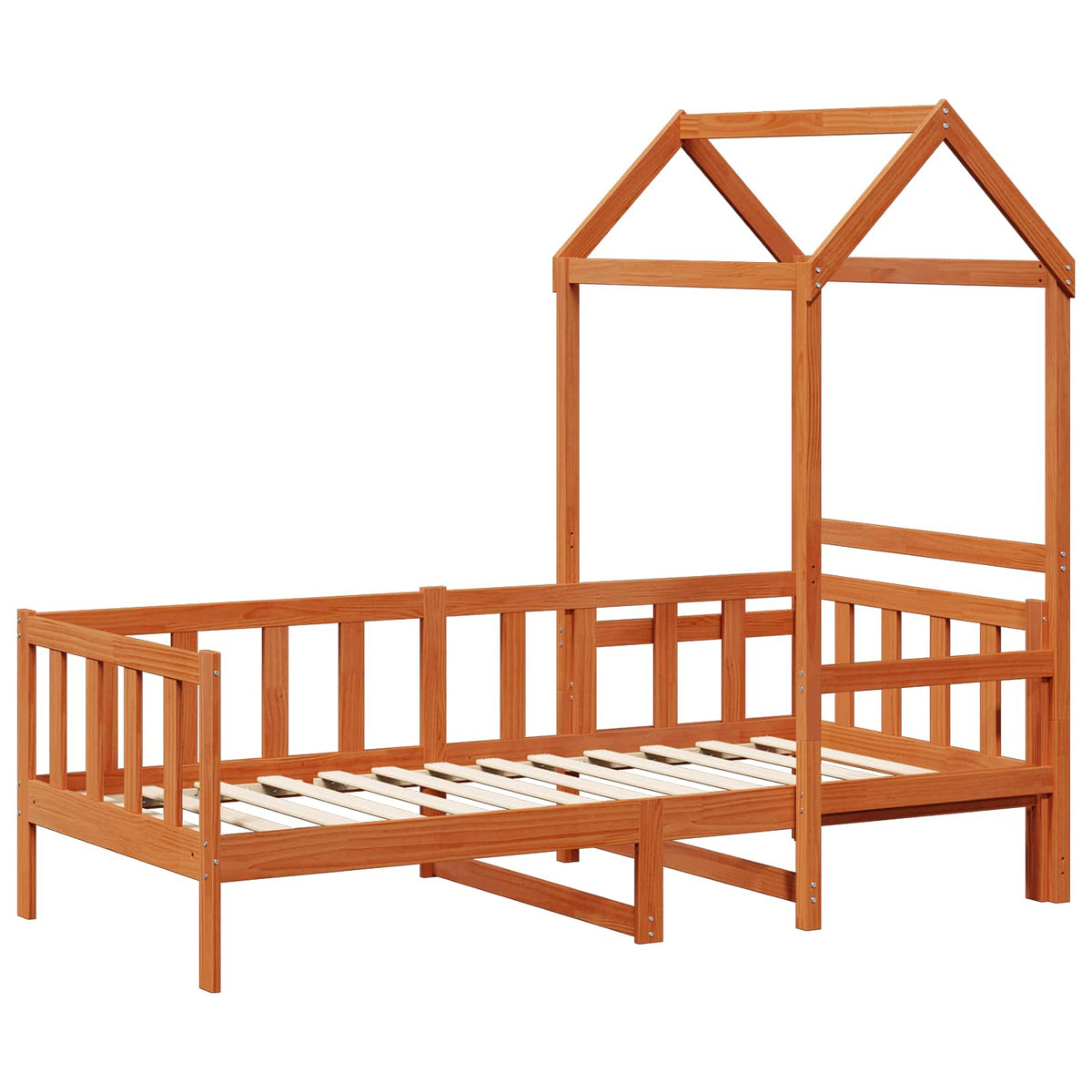 Set Dnevnog Kreveta 2 kom. Vosak smeđa Čvrsto borovo drvo 90 x 200 cm