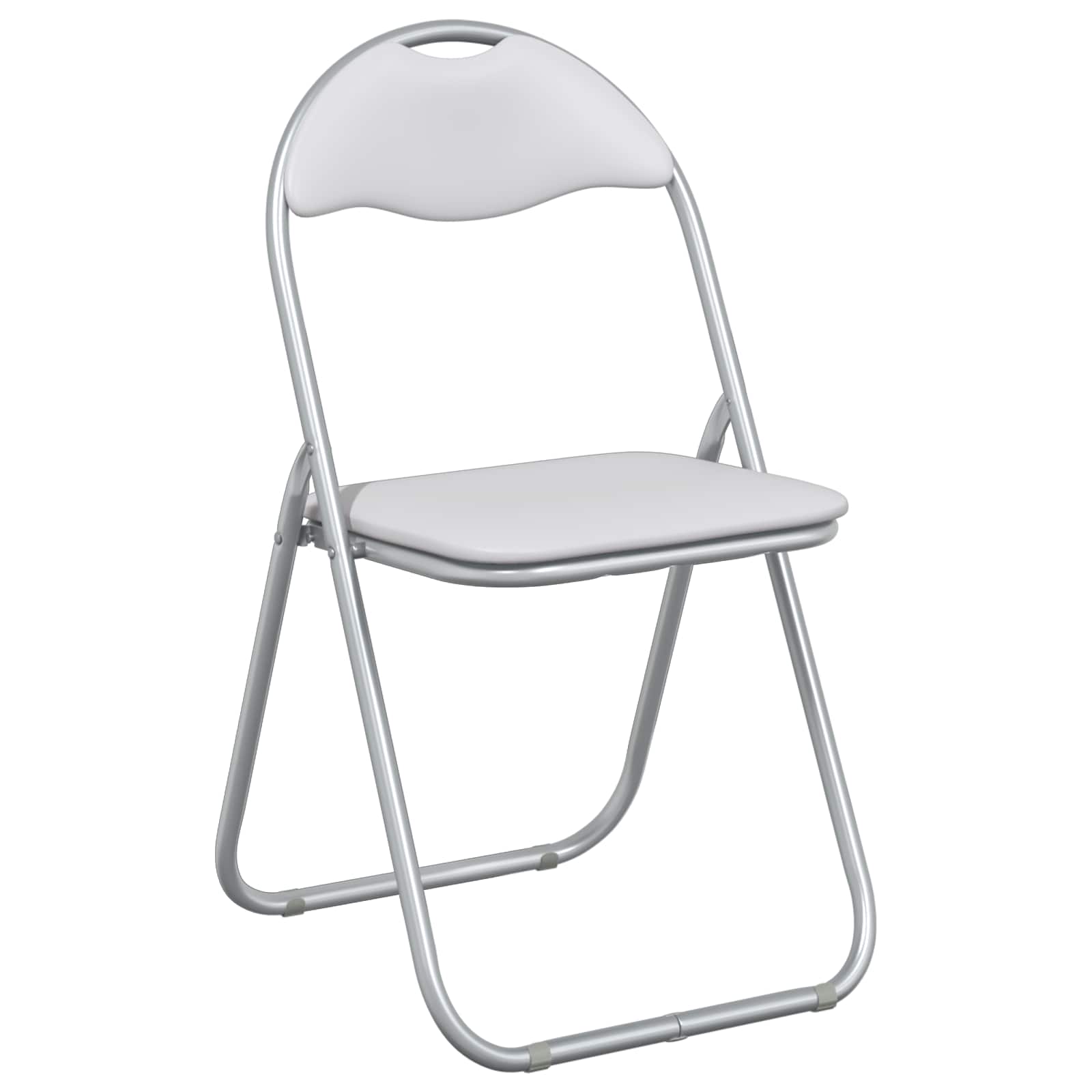 Sklopiva stolica 8 pcs Bijela i siva 48 x 43,5 x 81 cm