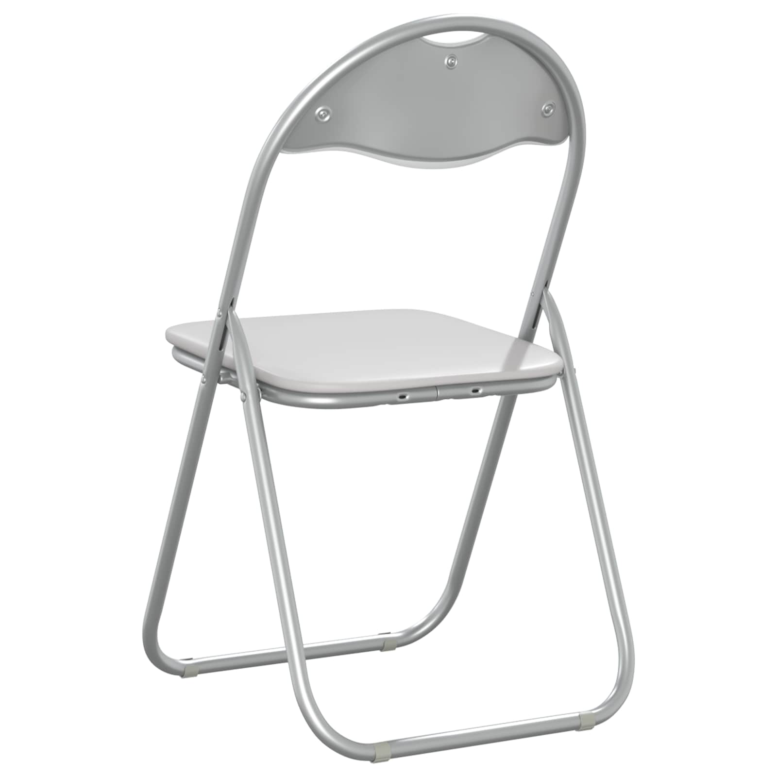 Sklopiva stolica 8 pcs Bijela i siva 48 x 43,5 x 81 cm