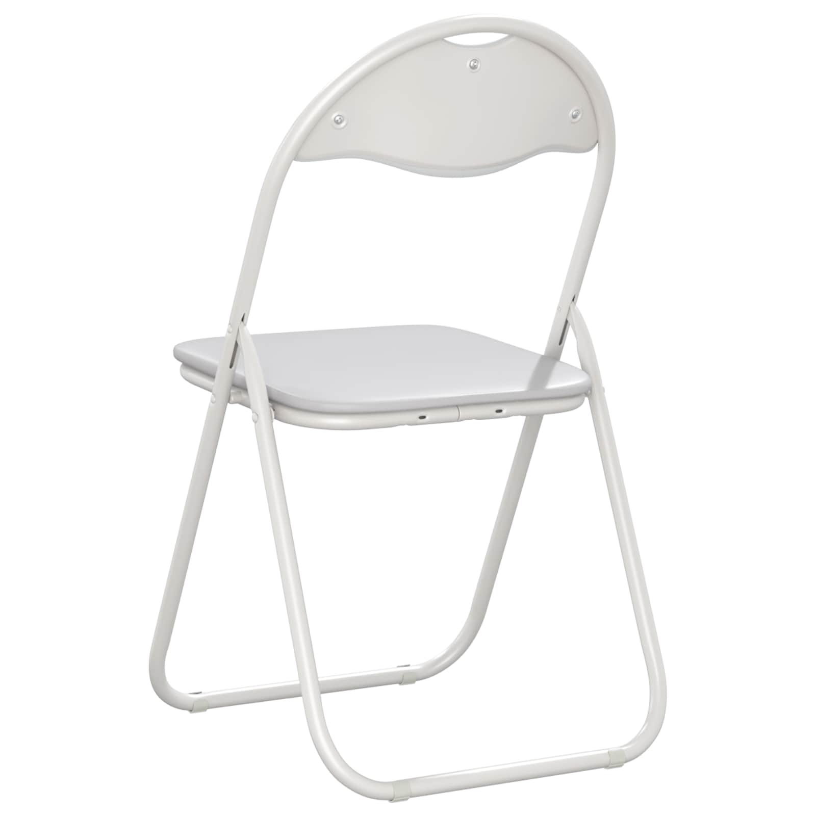 Sklopiva stolica 8 pcs Bijeli 48 x 43,5 x 81 cm Lažna koža