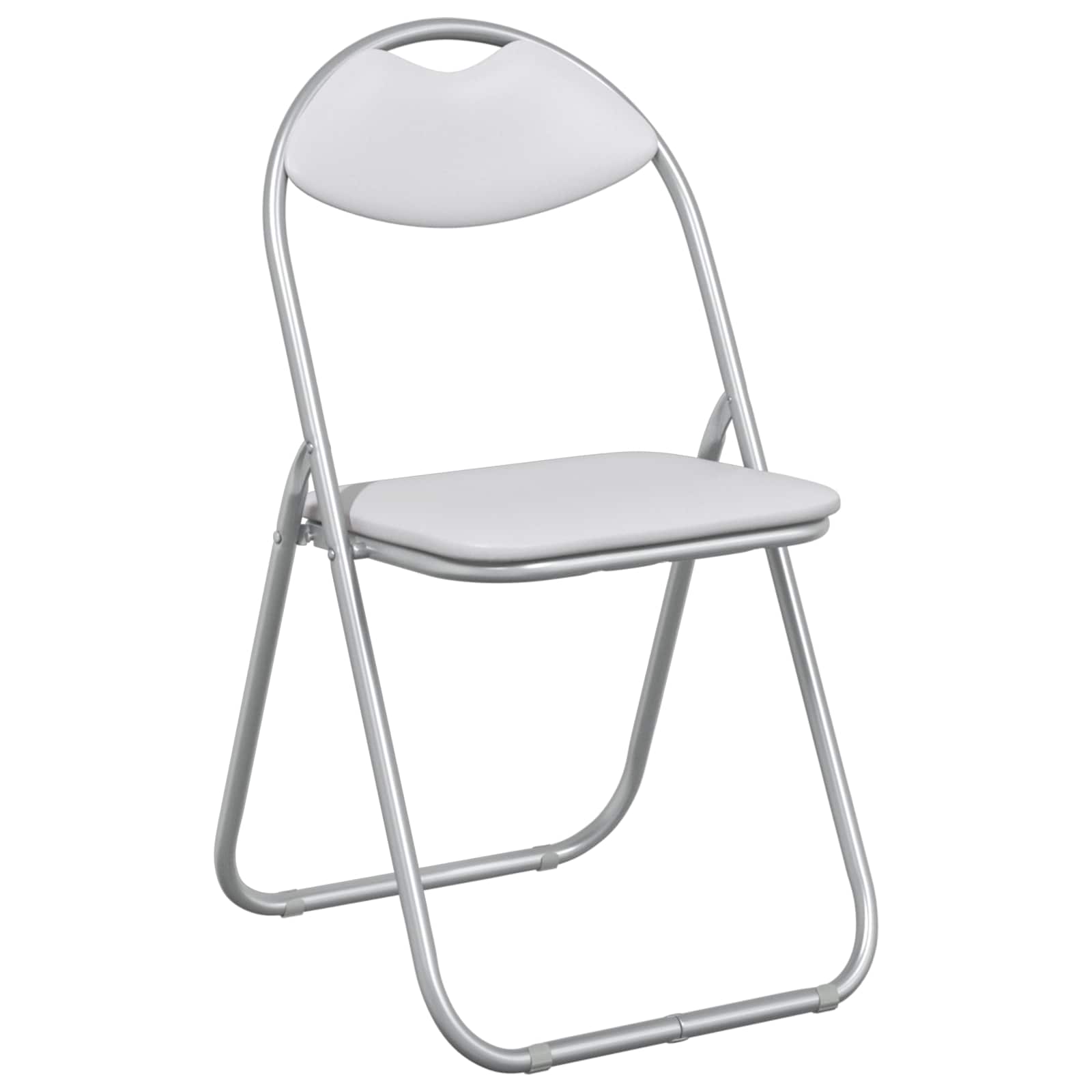 Sklopiva stolica 8 pcs Bijela i siva 48 x 43,5 x 81 cm