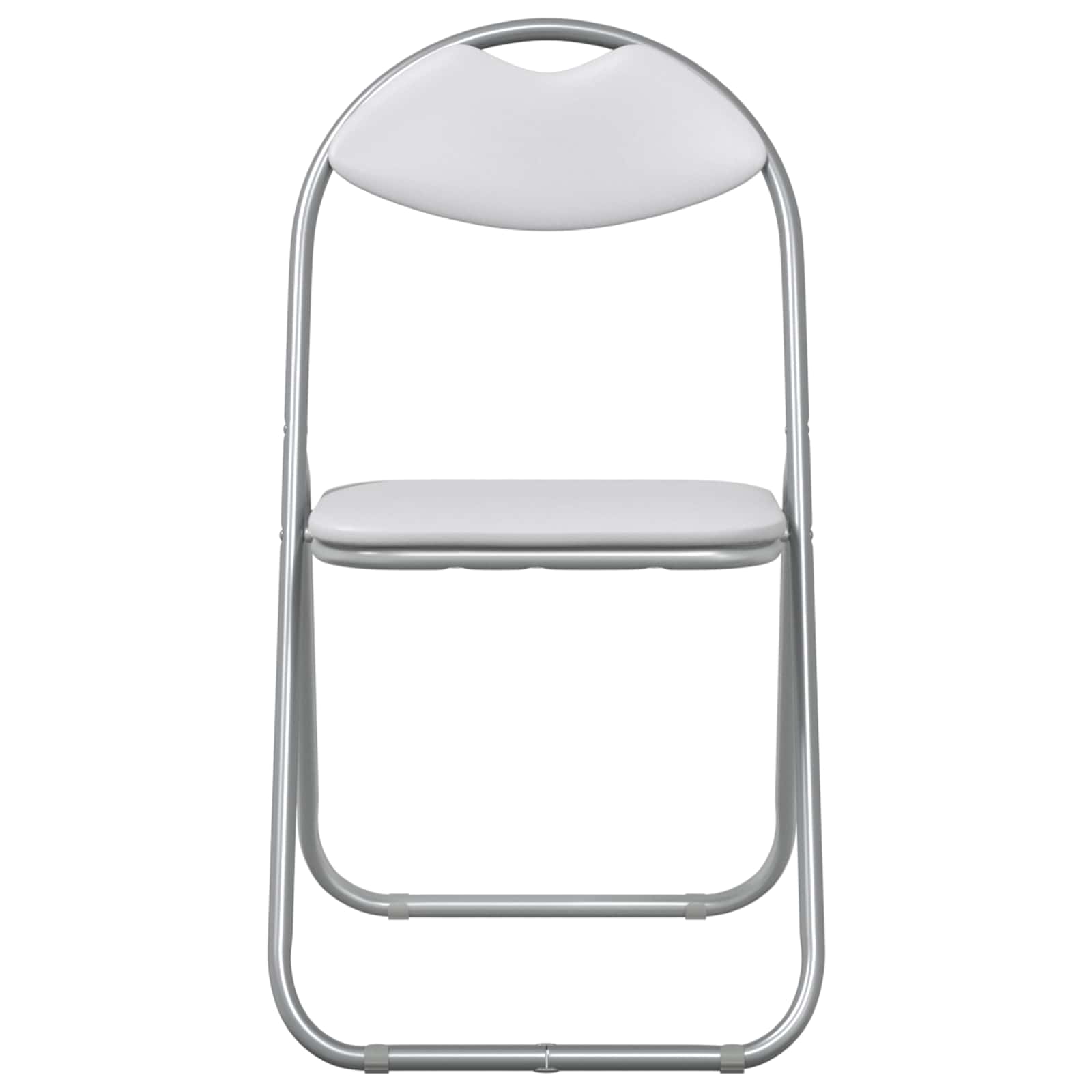 Sklopiva stolica 8 pcs Bijela i siva 48 x 43,5 x 81 cm