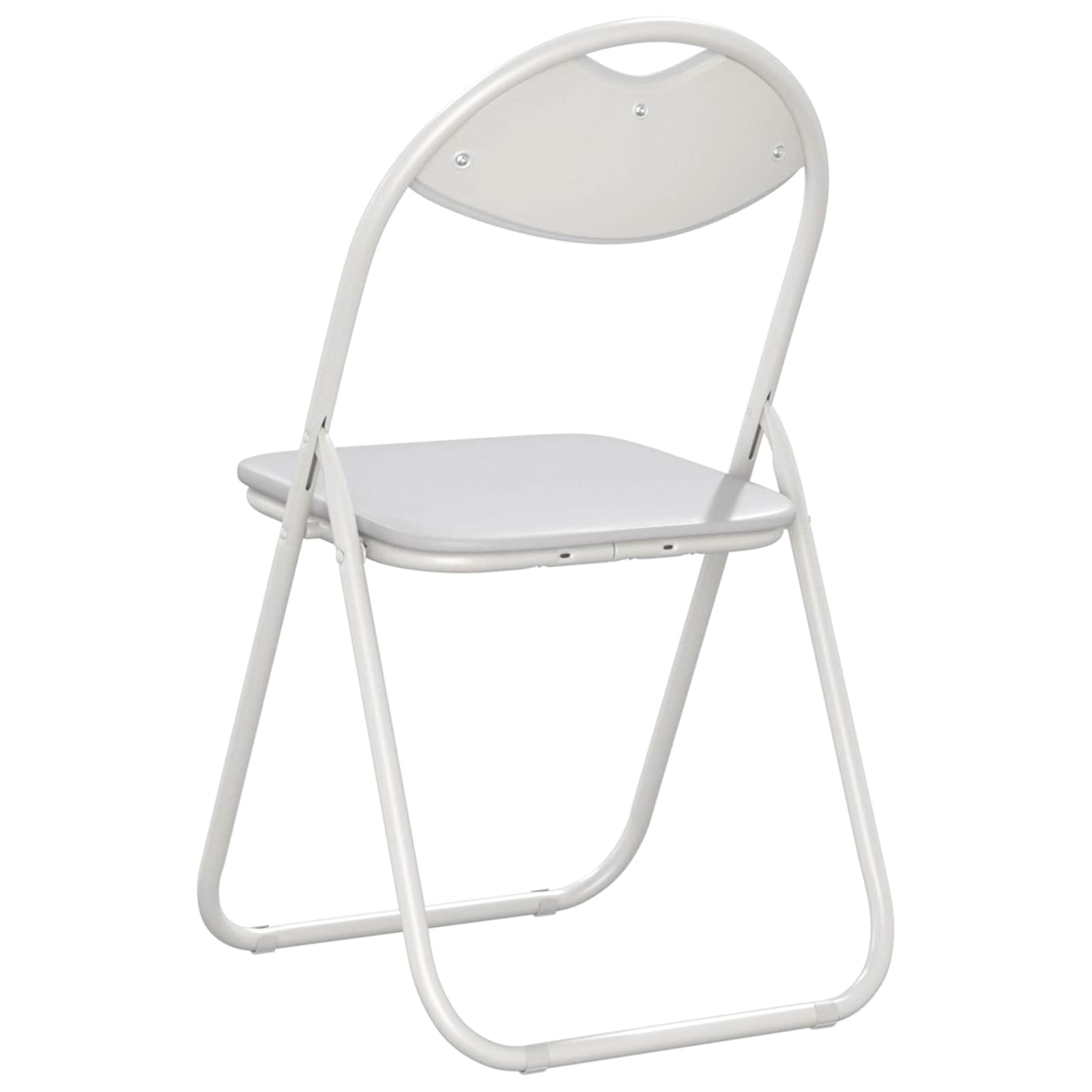 Sklopiva stolica 8 pcs Bijeli 48 x 43,5 x 81 cm Lažna koža