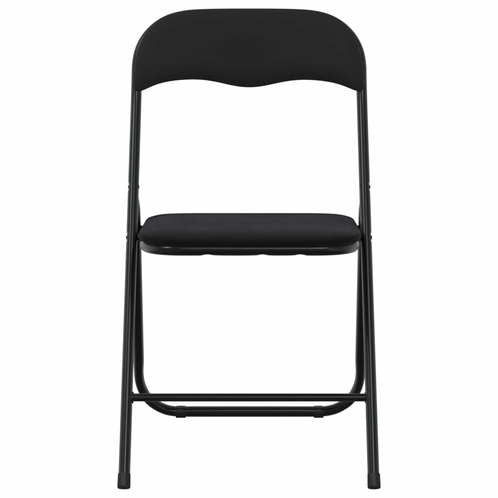 Sklopiva stolica 2 pcs Crna 48 x 44 x 78 cm Baršun