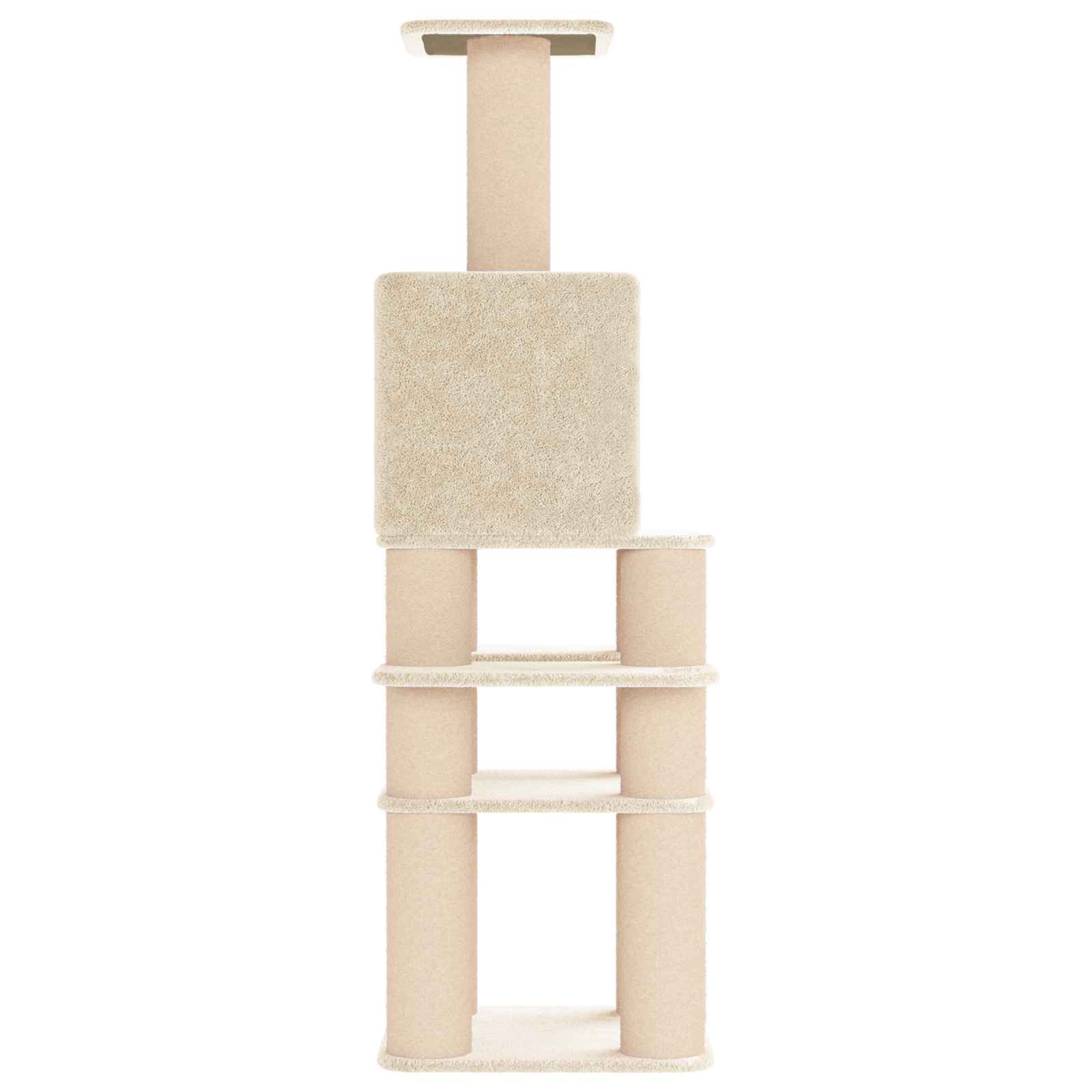 Mačje drvo s sisalnim postoljima za grebanje Krem 180 cm