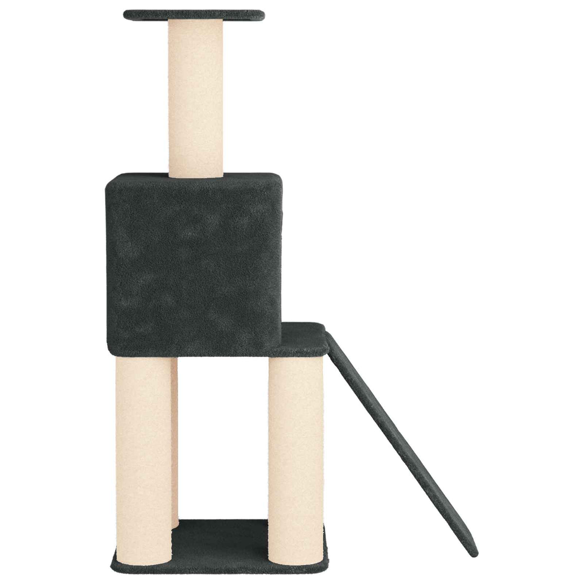 Mačje drvo s sisalnim postoljima za grebanje Tamnosiva 146 cm