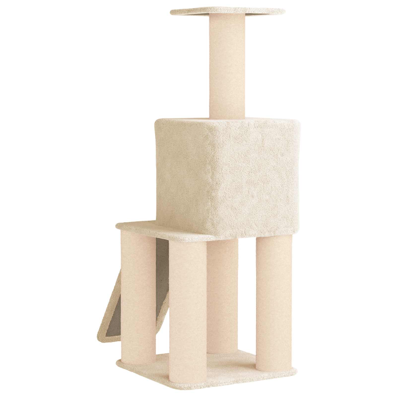 Mačje drvo s sisalnim postoljima za grebanje Krem 146 cm