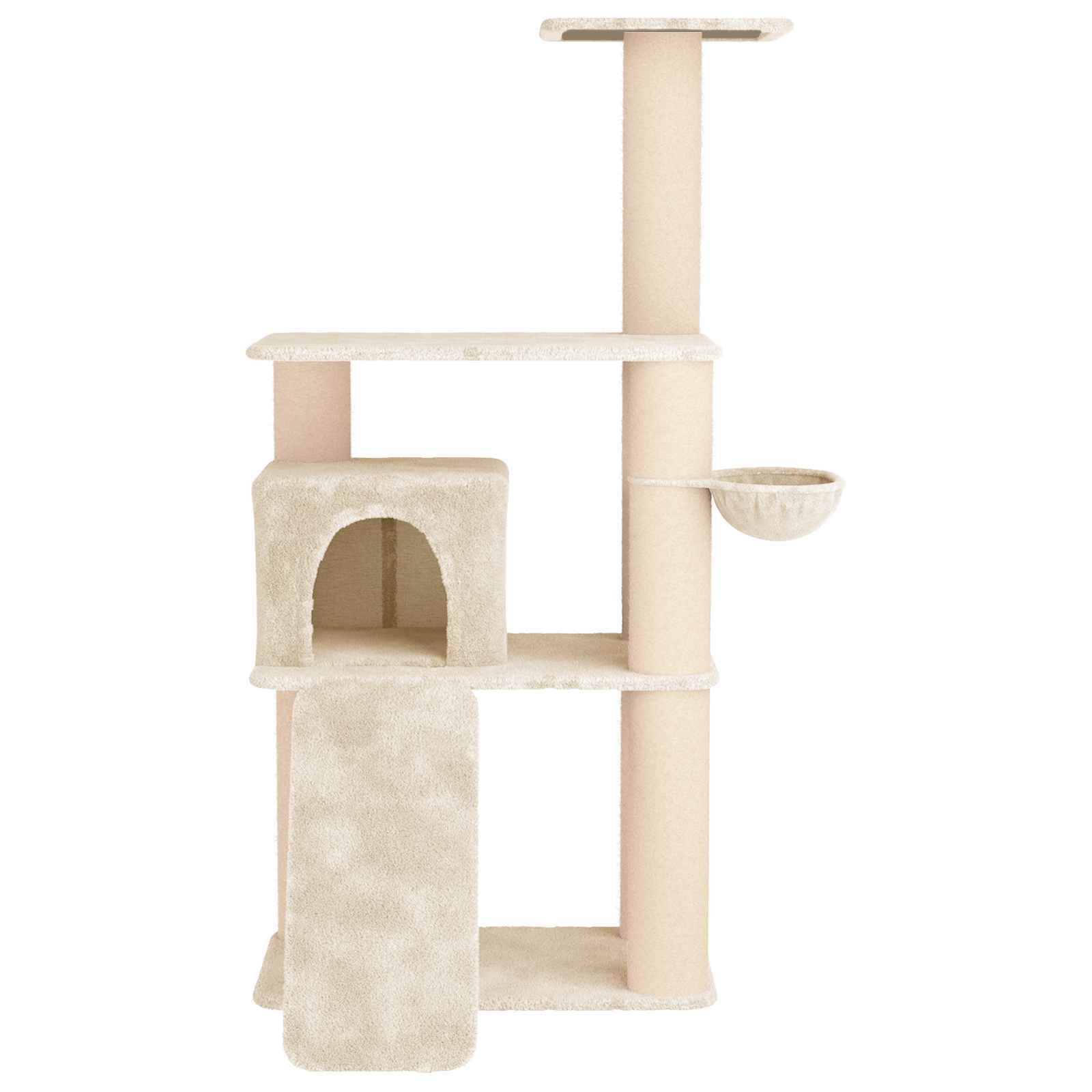 Mačje drvo s sisalnim postoljima za grebanje Krem 173 cm