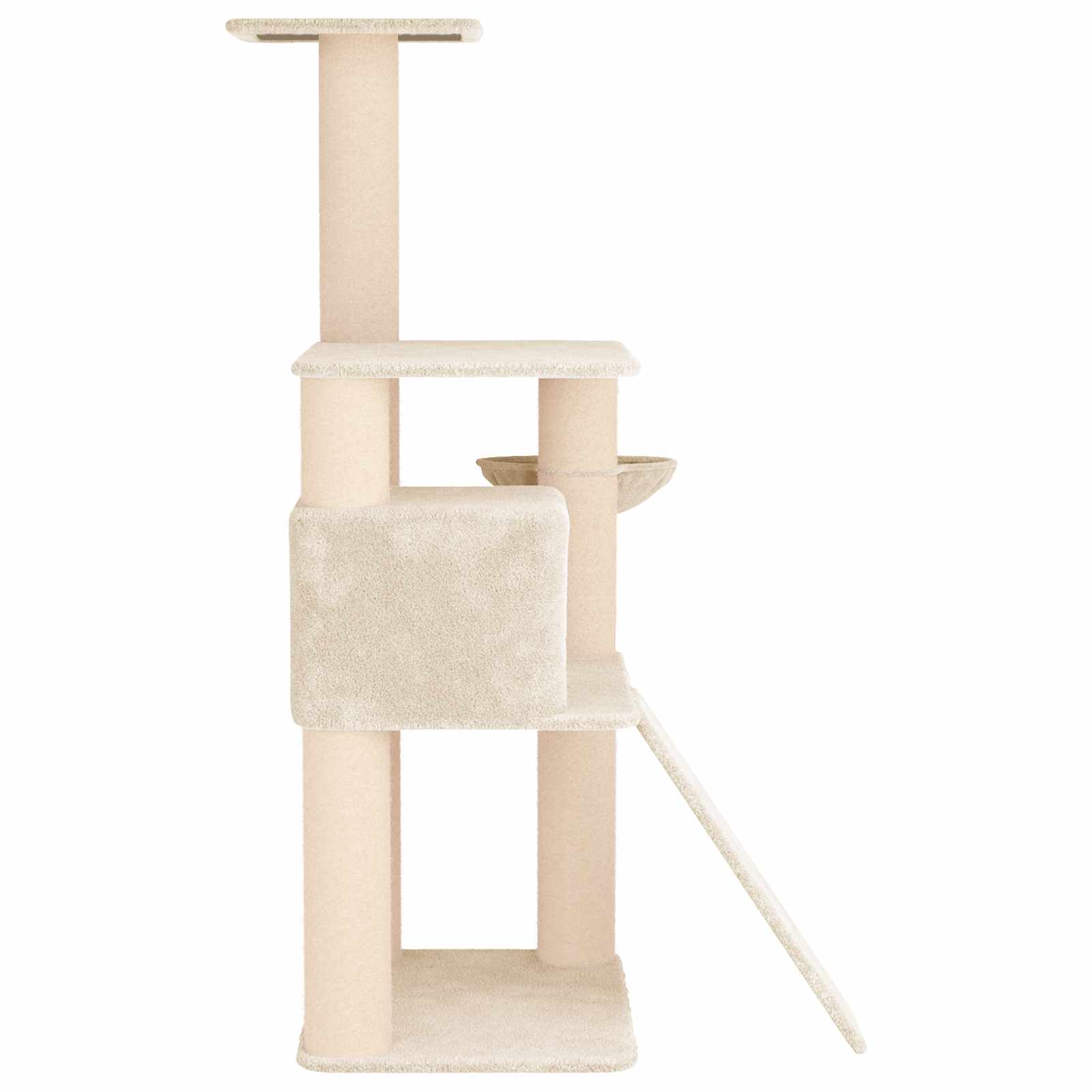 Mačje drvo s sisalnim postoljima za grebanje Krem 173 cm