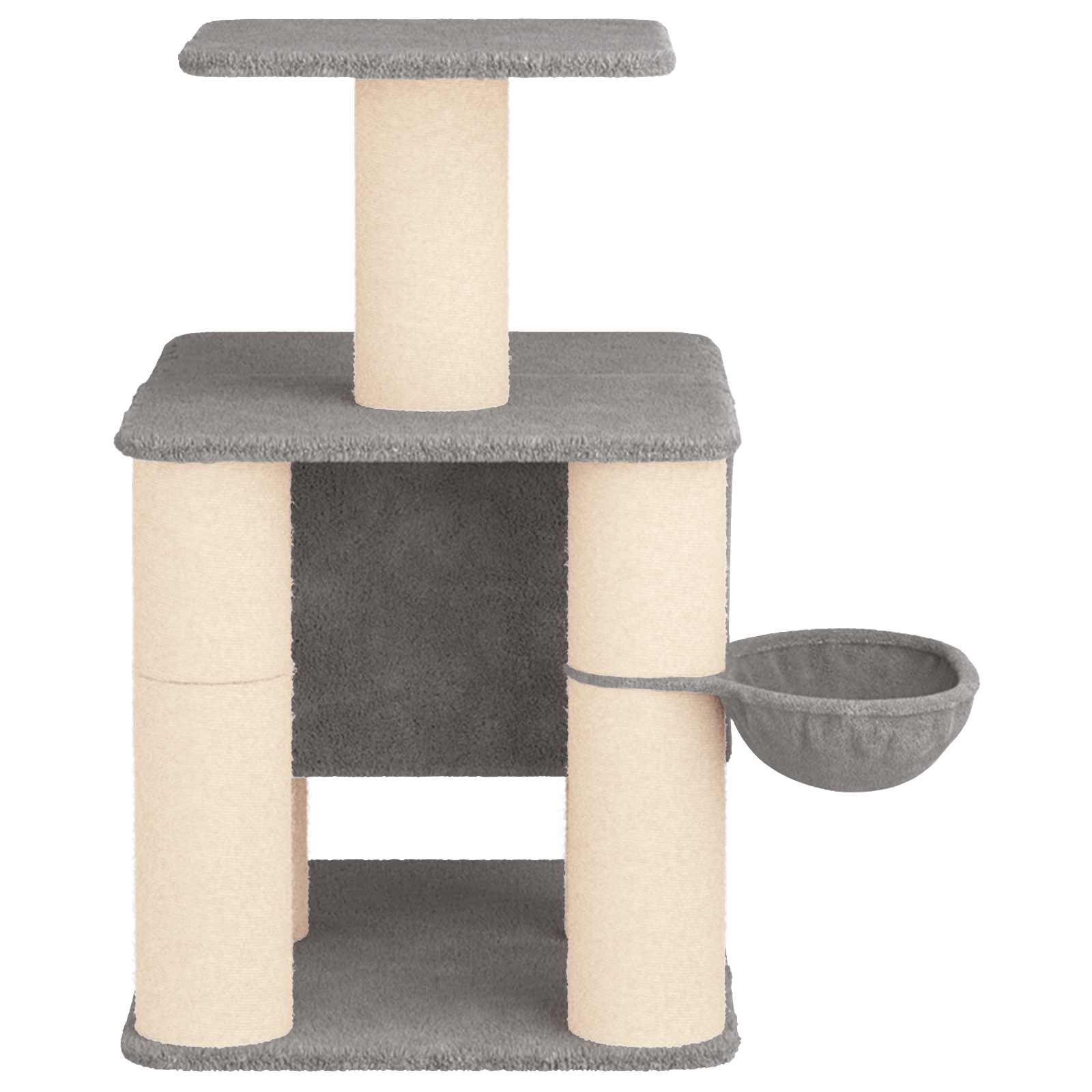 Mačje drvo s sisalnim postoljima za grebanje Svjetlosiva 96 cm
