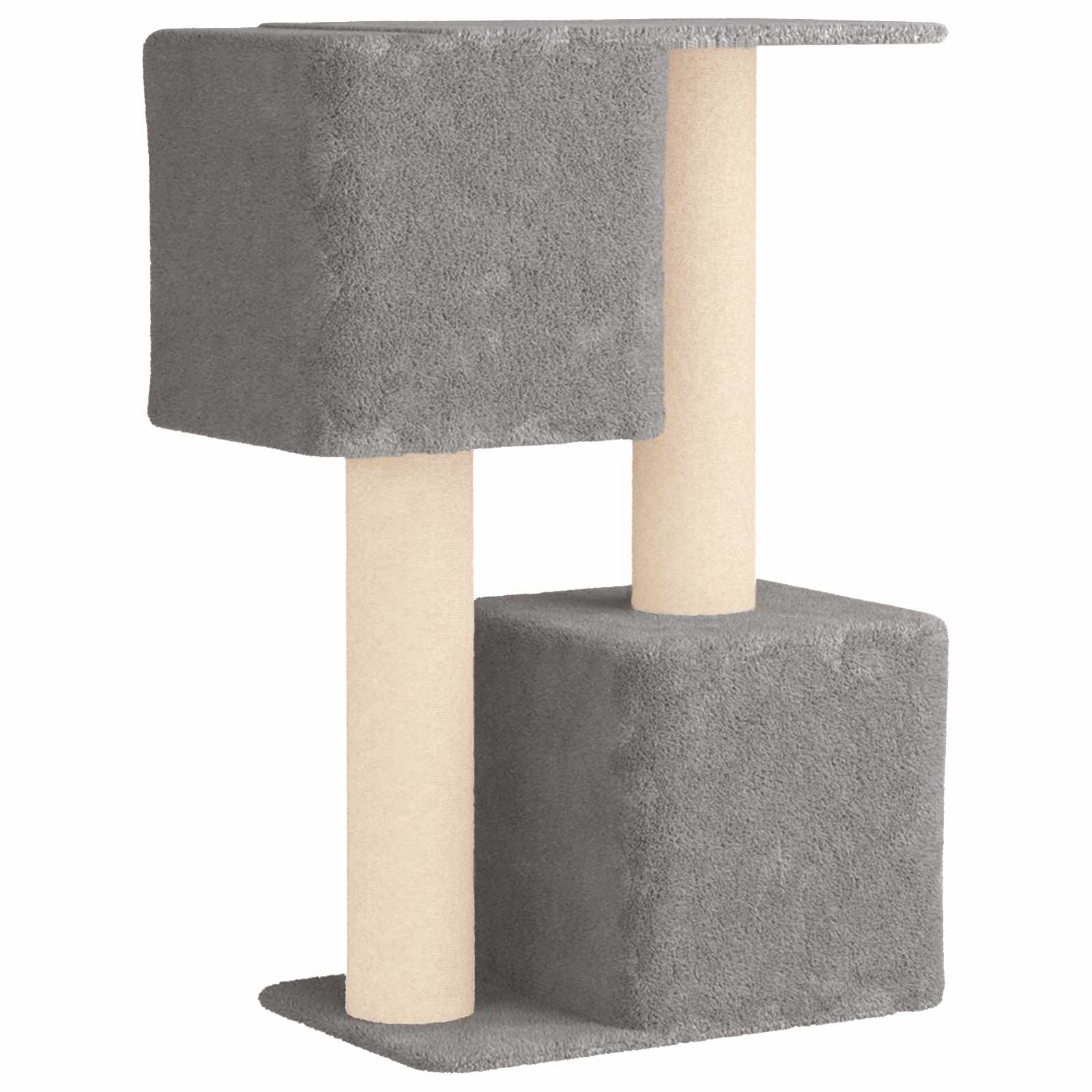 Mačje drvo s sisalnim postoljima za grebanje Svjetlosiva 114 cm