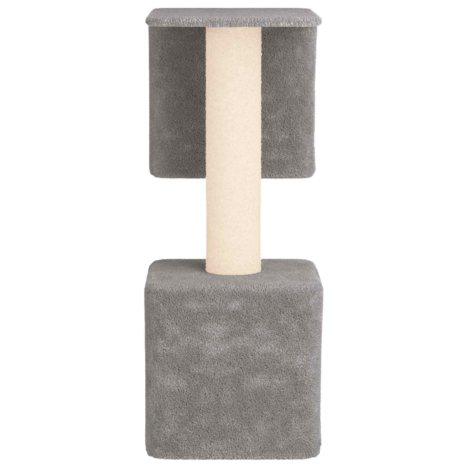 Mačje drvo s sisalnim postoljima za grebanje Svjetlosiva 114 cm