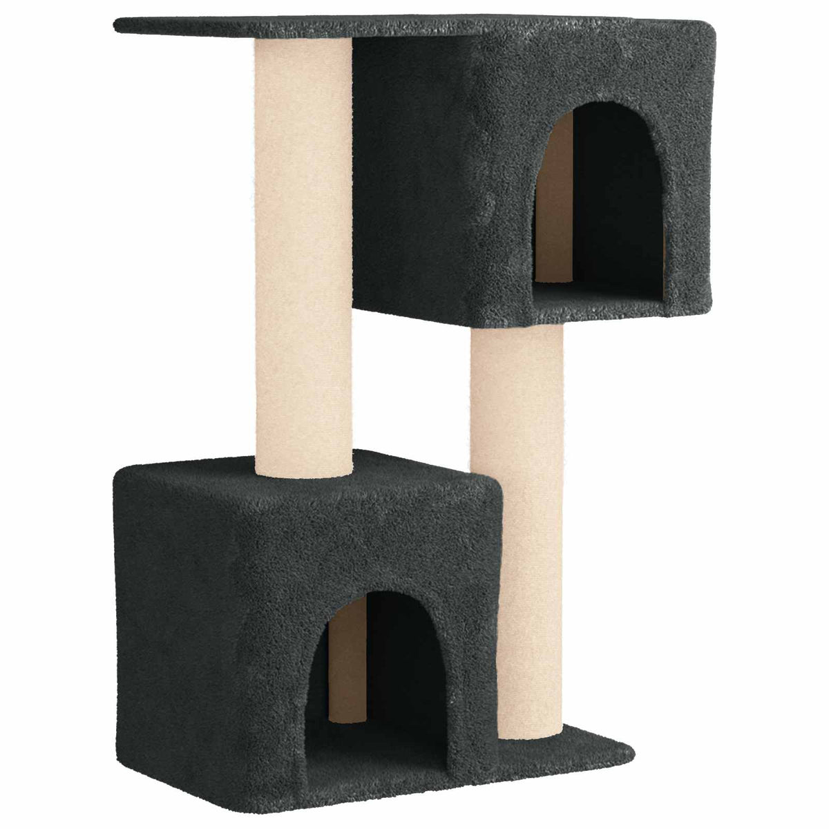 Mačje drvo s sisalnim postoljima za grebanje Tamnosiva 114 cm