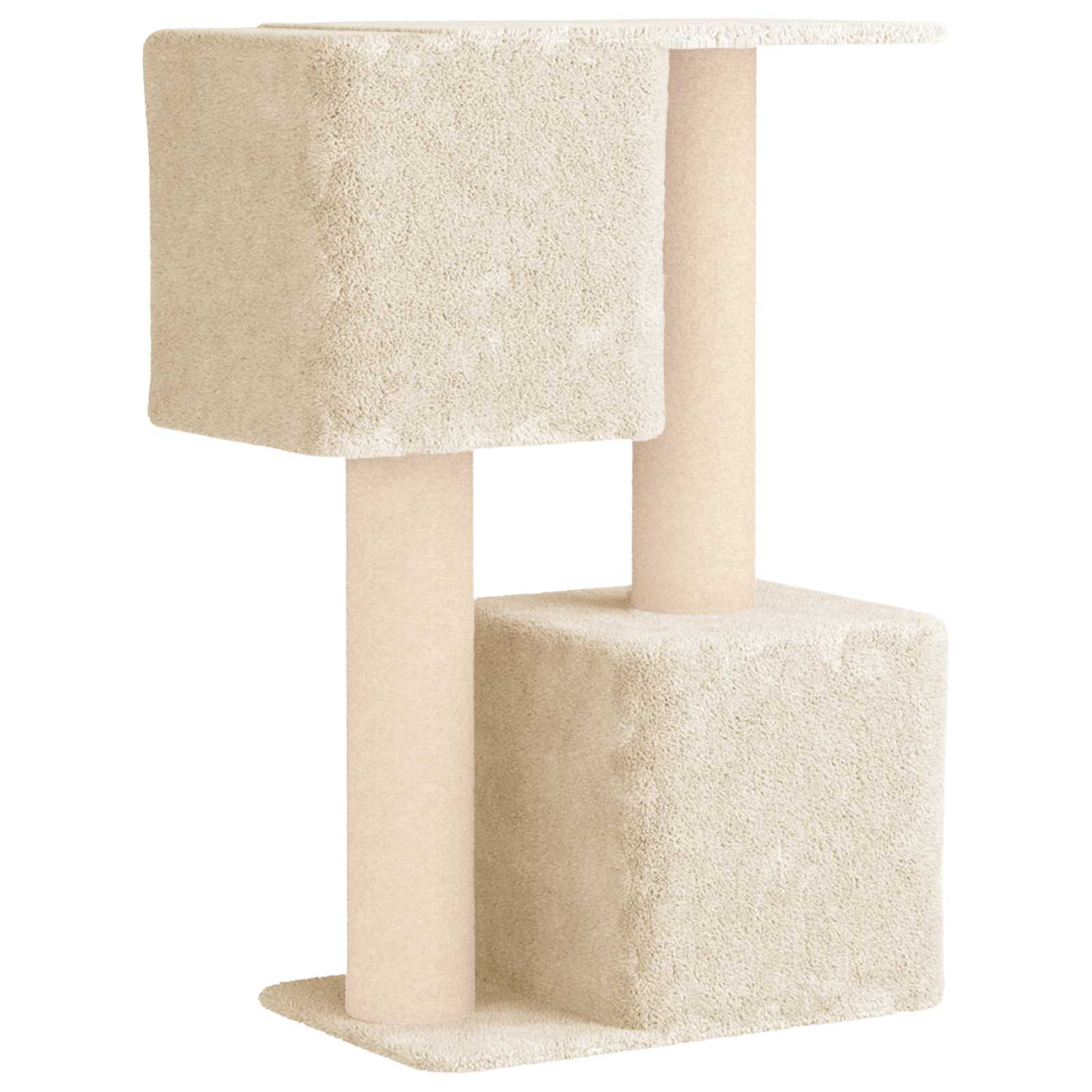 Mačje drvo s sisalnim postoljima za grebanje Krem 114 cm
