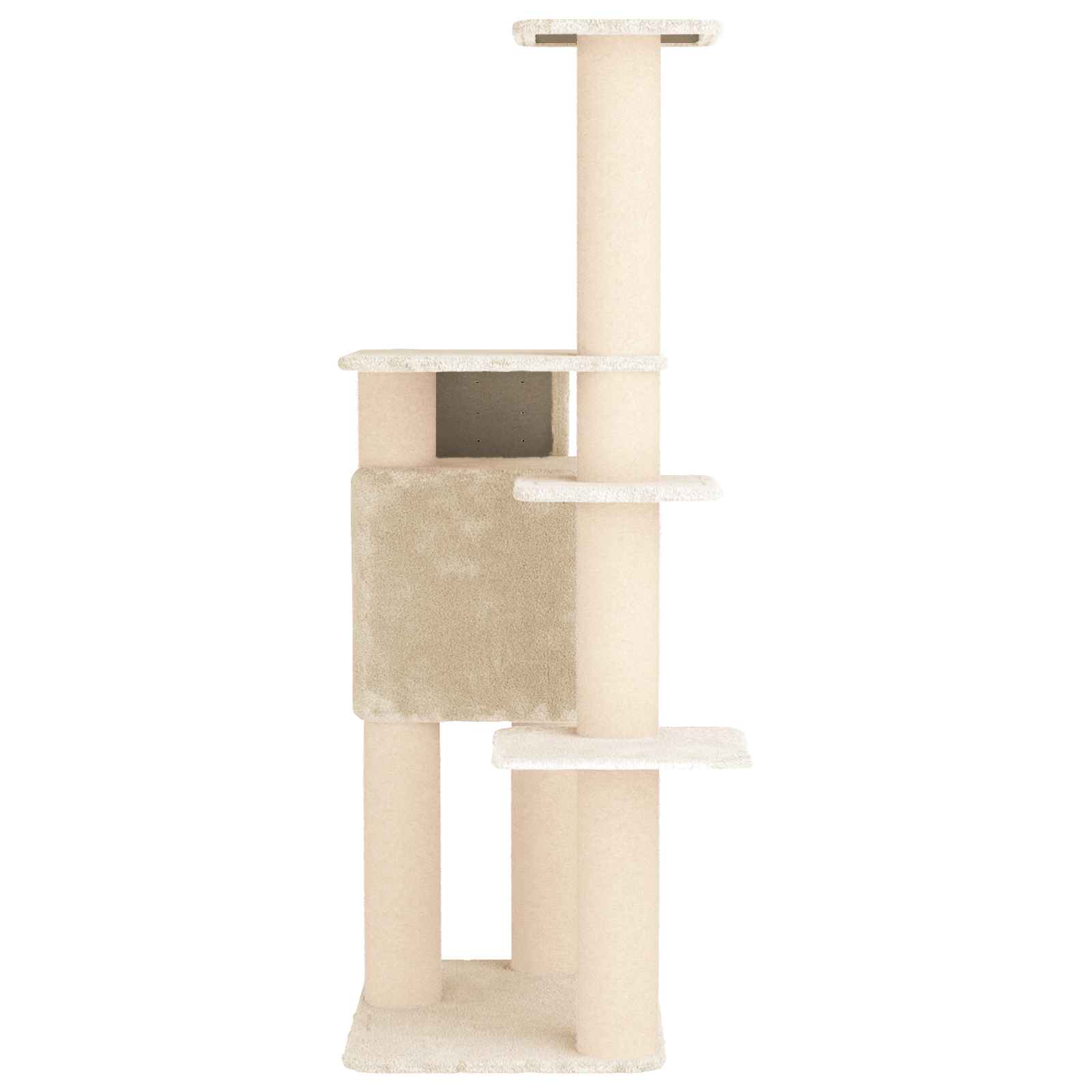 Mačje drvo s sisalnim postoljima za grebanje Krem 183 cm