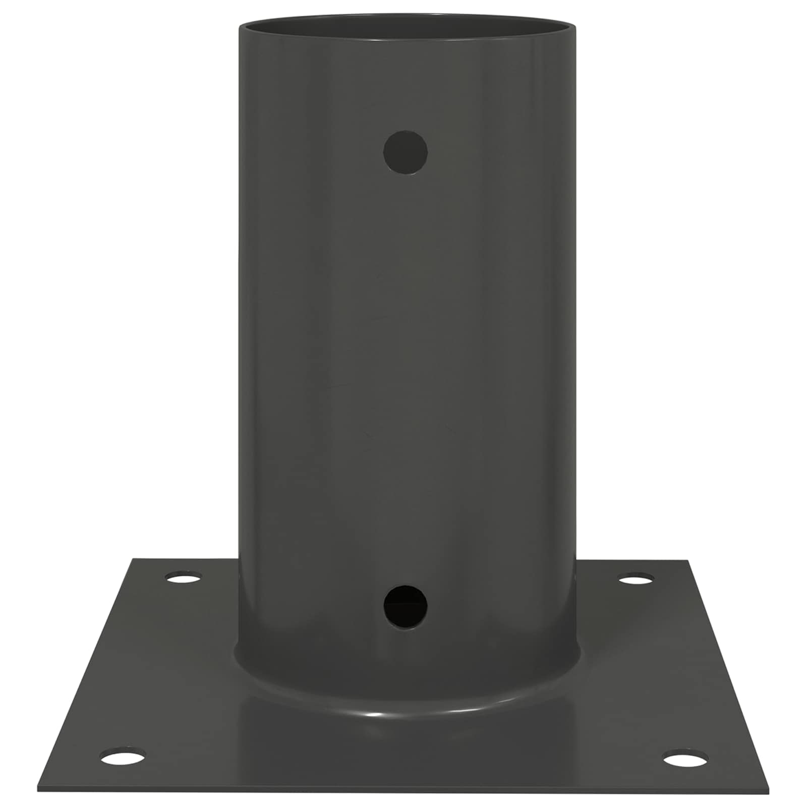 Okrugli sidrište u zemlji 4 pcs Antracit 15 x 15 x 15 cm Metal