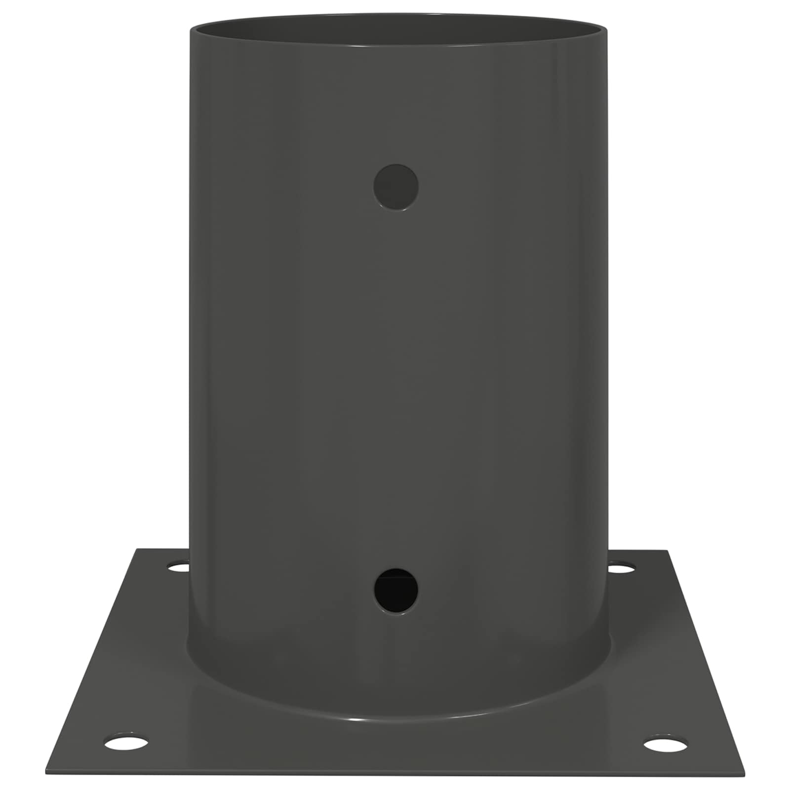 Okrugli sidrište u zemlji 4 pcs Antracit 15 x 15 x 15 cm Metal