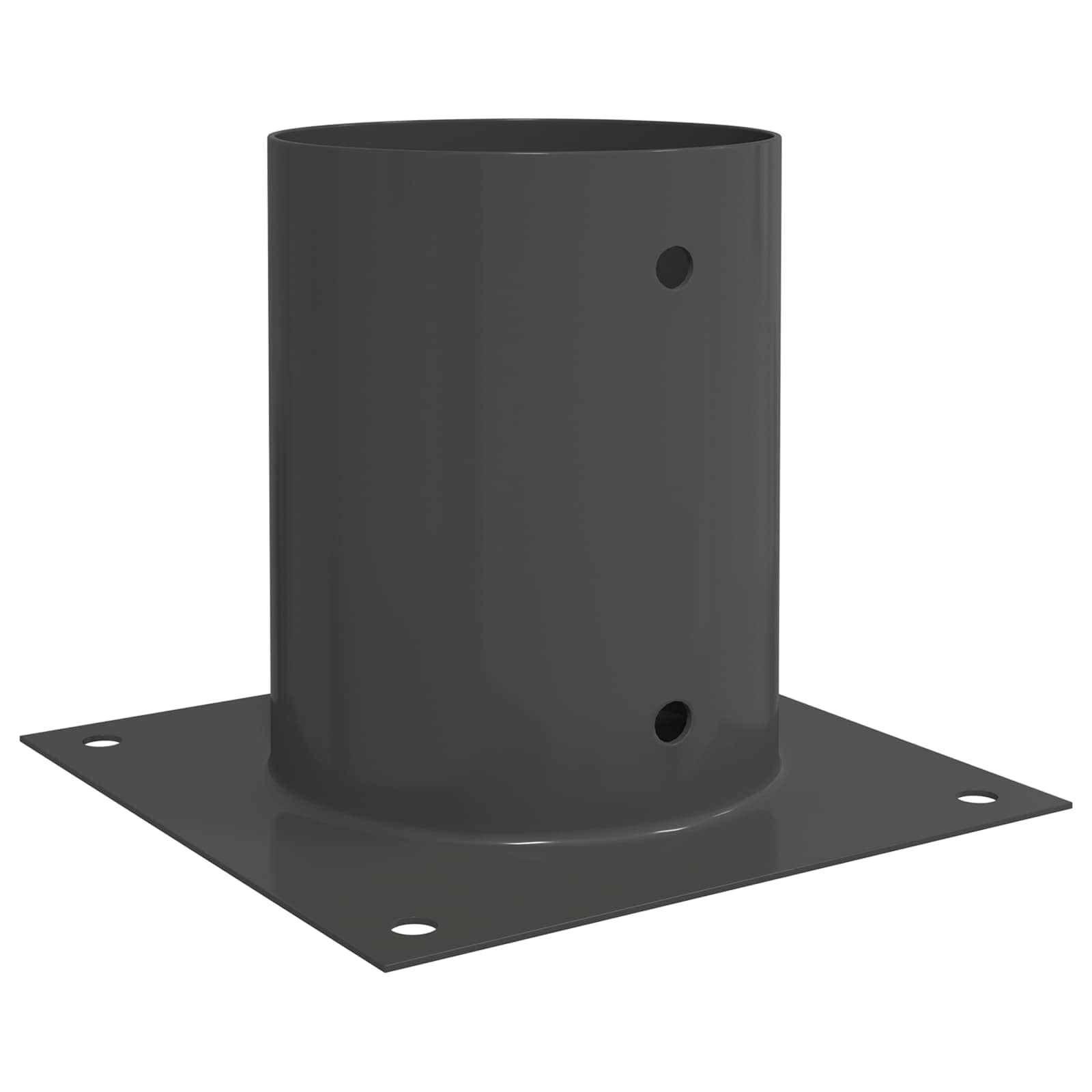 Okrugli sidrište u zemlji 12 pcs Antracit 18 x 18 x 15 cm Metal