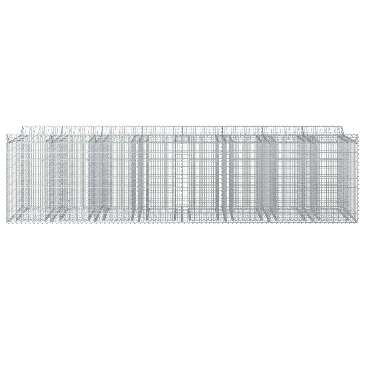 Gabionski uzdignuti krevet 4 pcs Srebrna