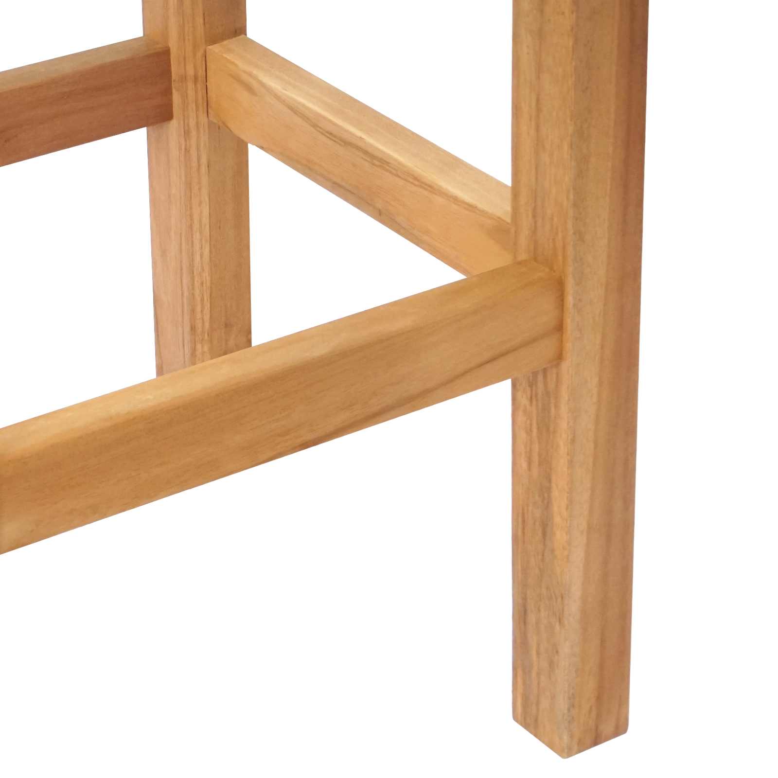 Barska stolica 2 pcs Prirodna 35 x 35 x 75 cm Čvrsto teak drvo