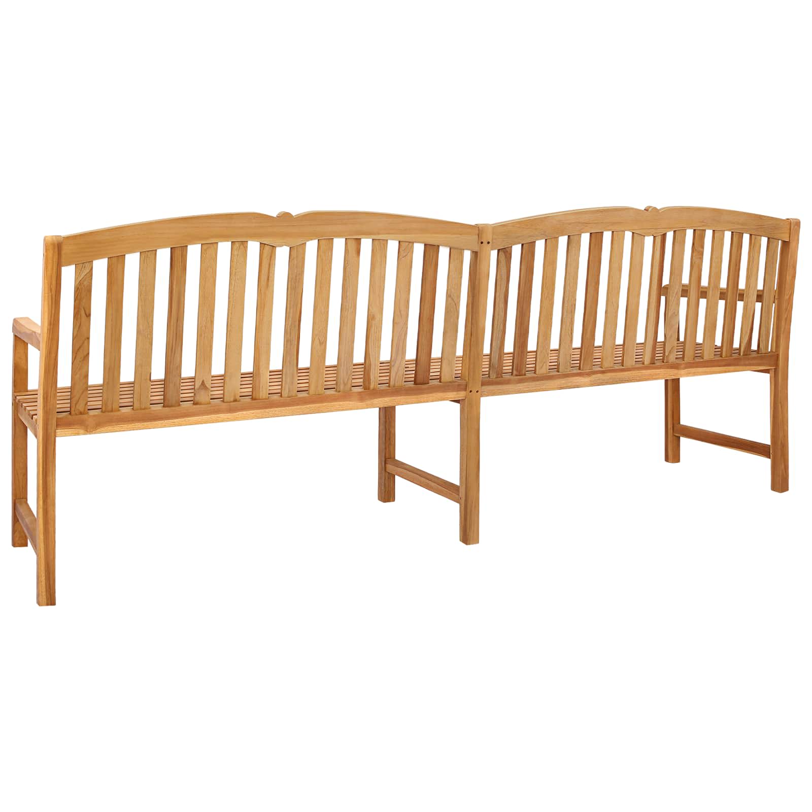 Ručni drveni klupko s ružama Prirodna 228 x 61 x 94,5 cm