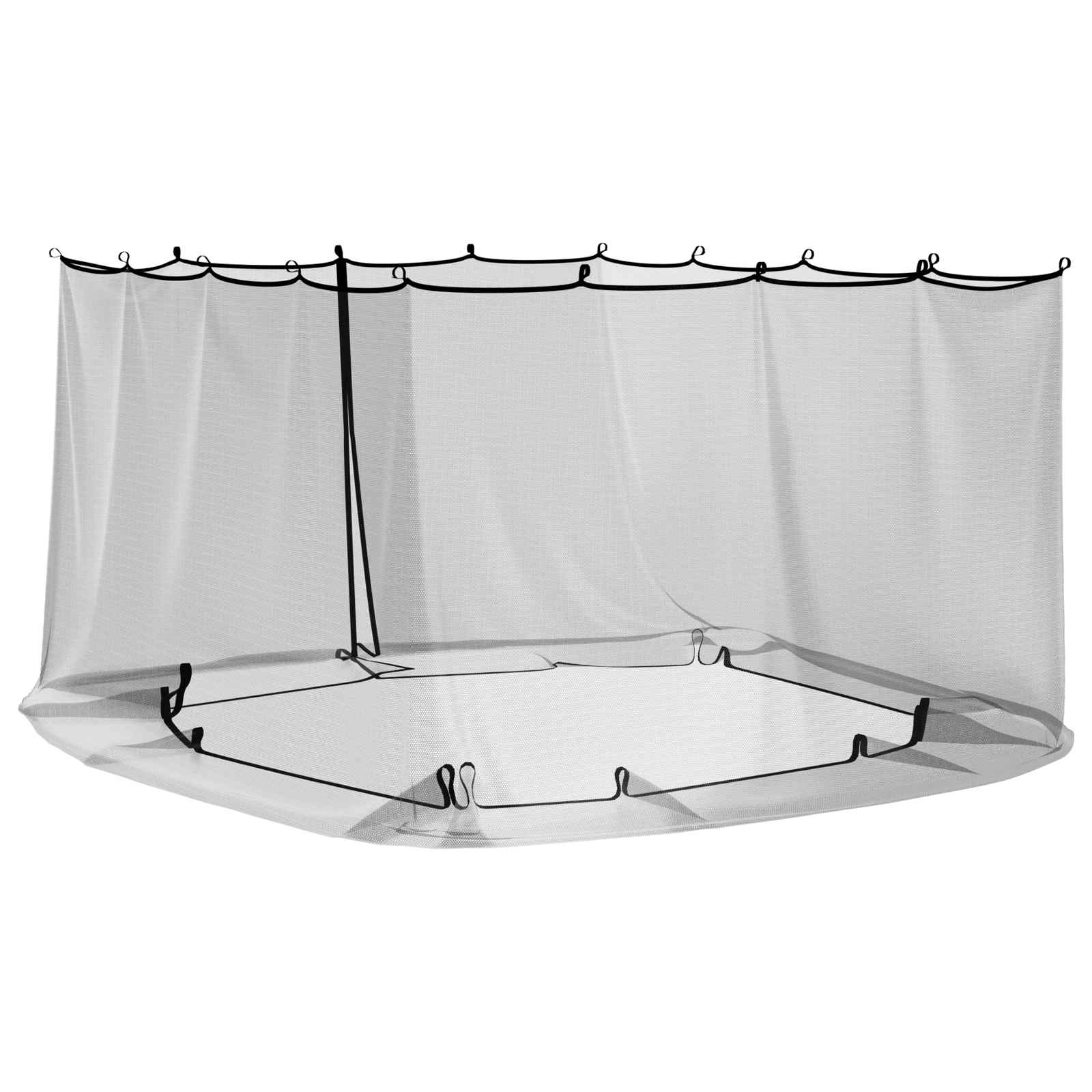 Mreža protiv komaraca za gazebo 220 mesh Crna 4 x 3 x 2 cm
