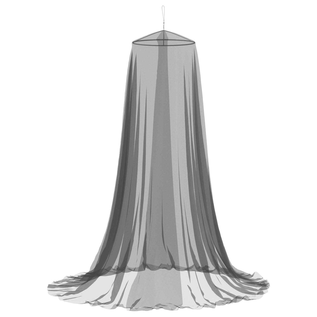 Mreža za komarce za krevet 3 pcs 156 mesh Crna Ø56 x 220 cm