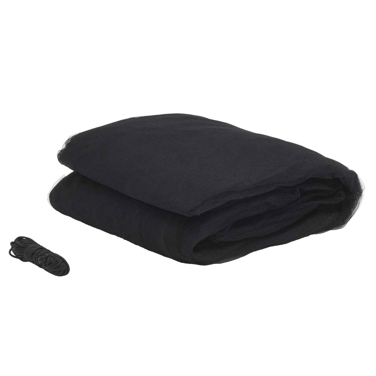 Mreža za komarce za krevet 3 pcs 156 mesh Crna Ø56 x 220 cm