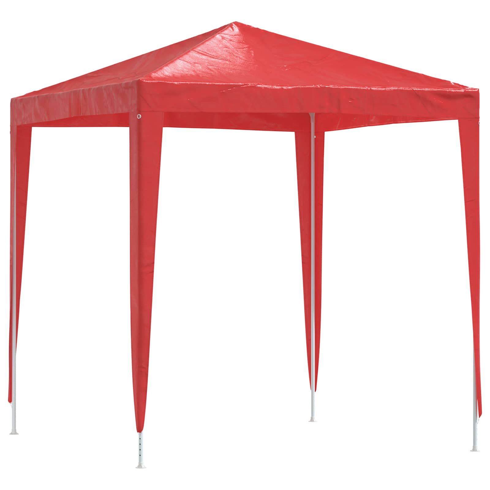 Šator za zabave 200 x 200 x 240 cm Crvena PE i čelik