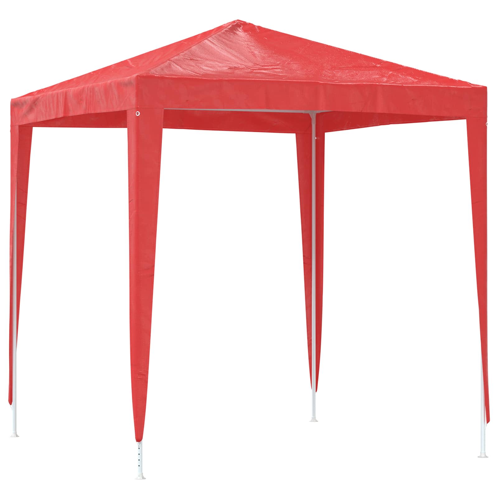 Šator za zabave 200 x 200 x 240 cm Crvena PE i čelik