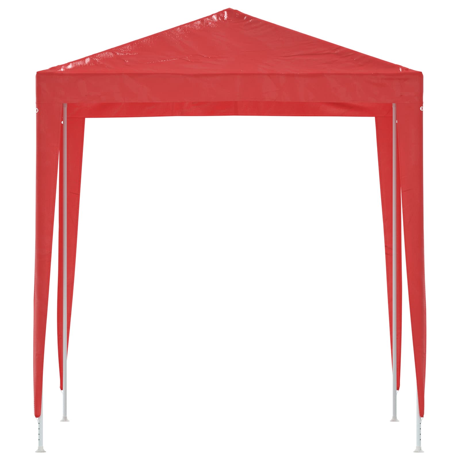 Šator za zabave 200 x 200 x 240 cm Crvena PE i čelik