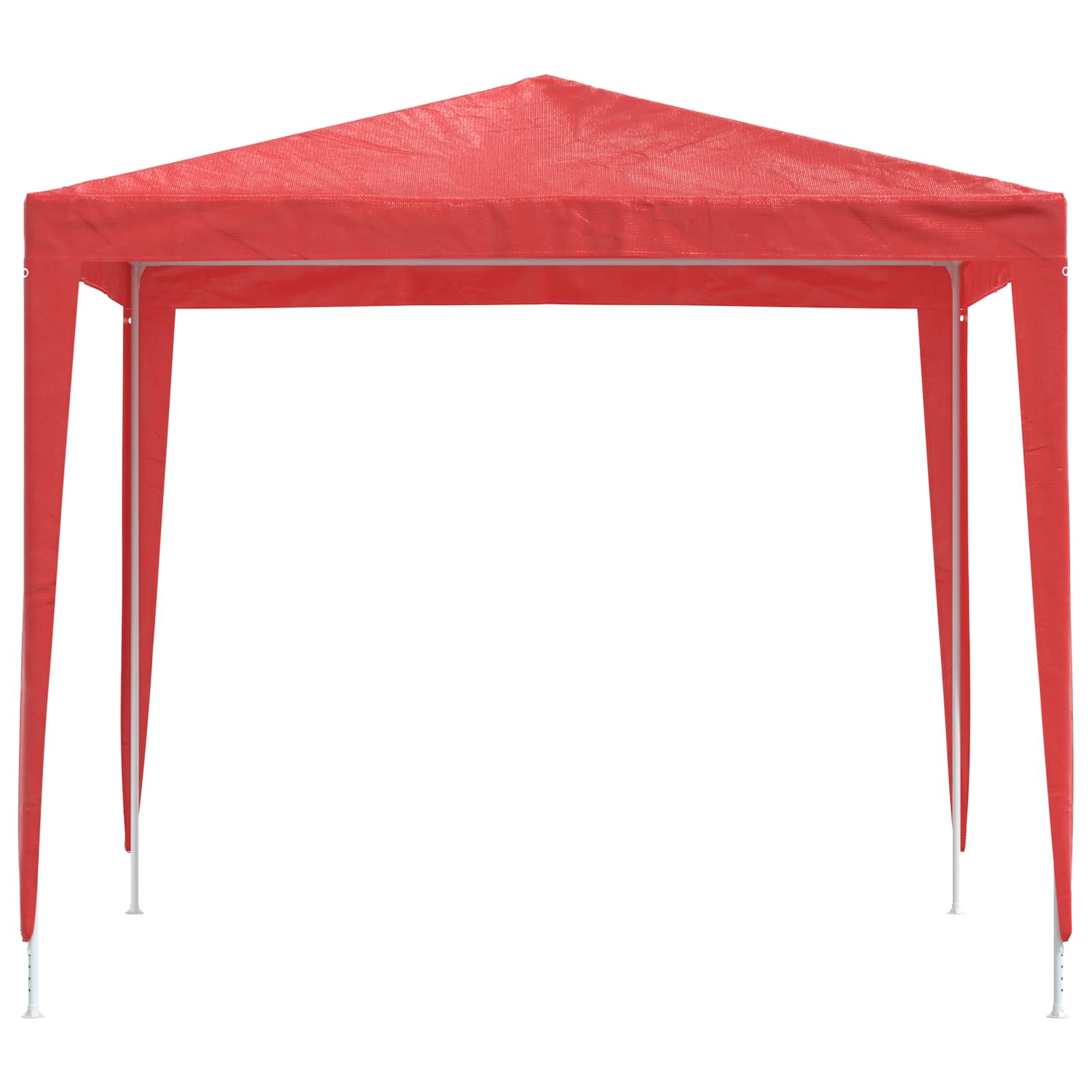 Šator za zabave 250 x 250 x 240 cm Crvena PE i čelik