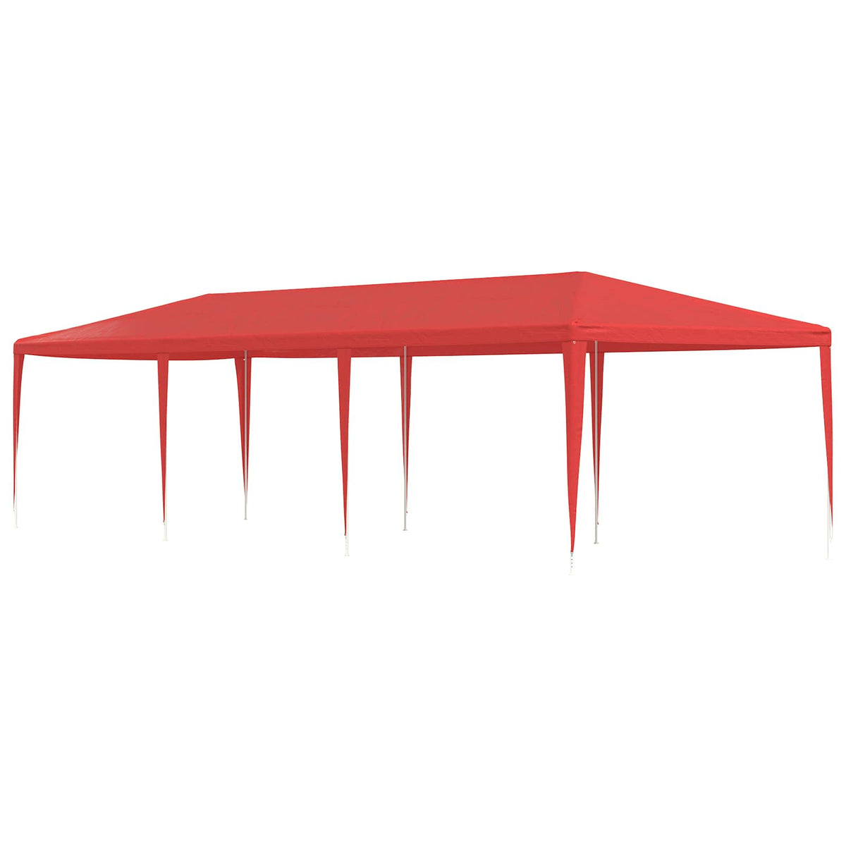 Šator za zabave Crvena 900 x 300 x 255 cm PE i čelik