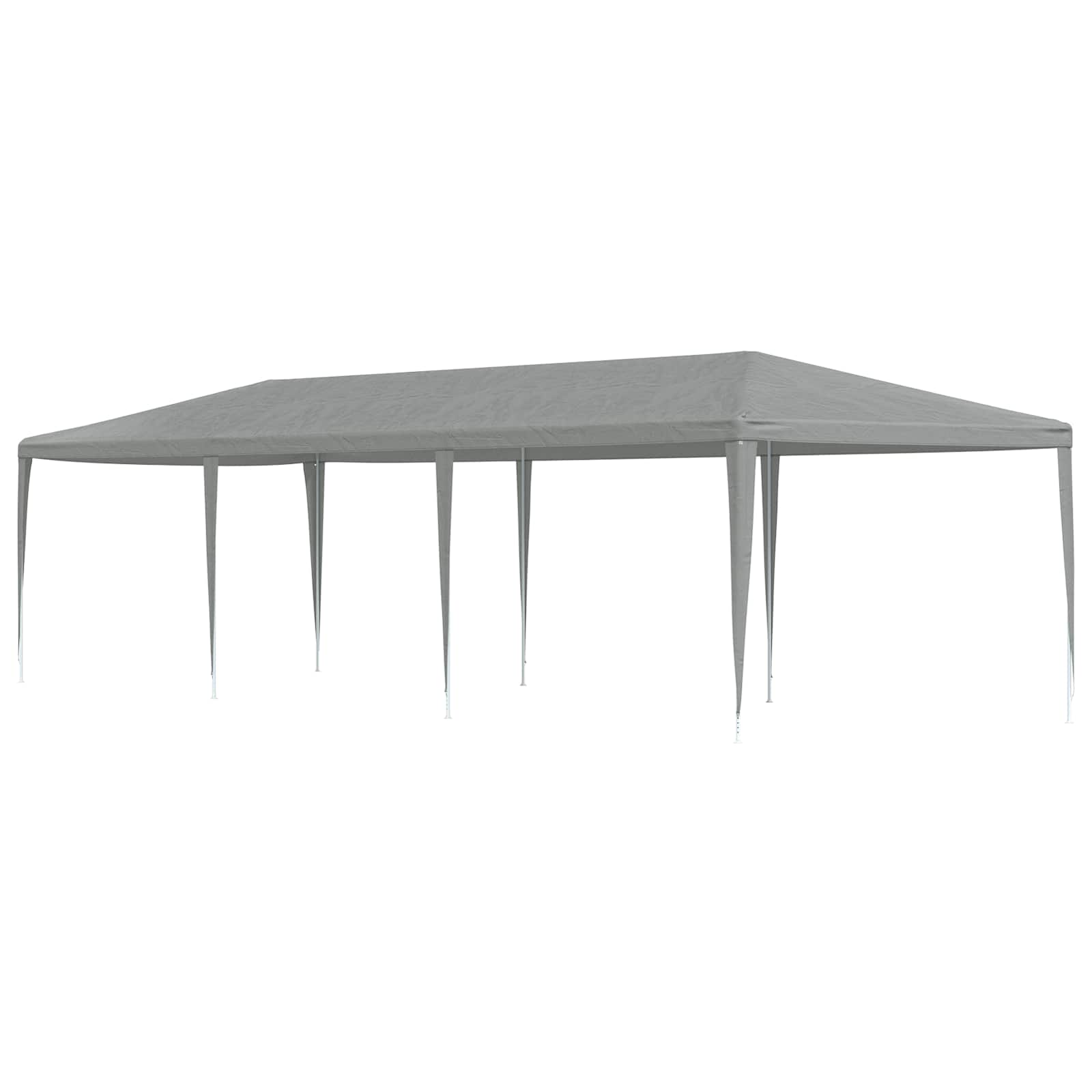 Šator za zabave Svijetlo siva 900 x 300 x 255 cm PE i čelik