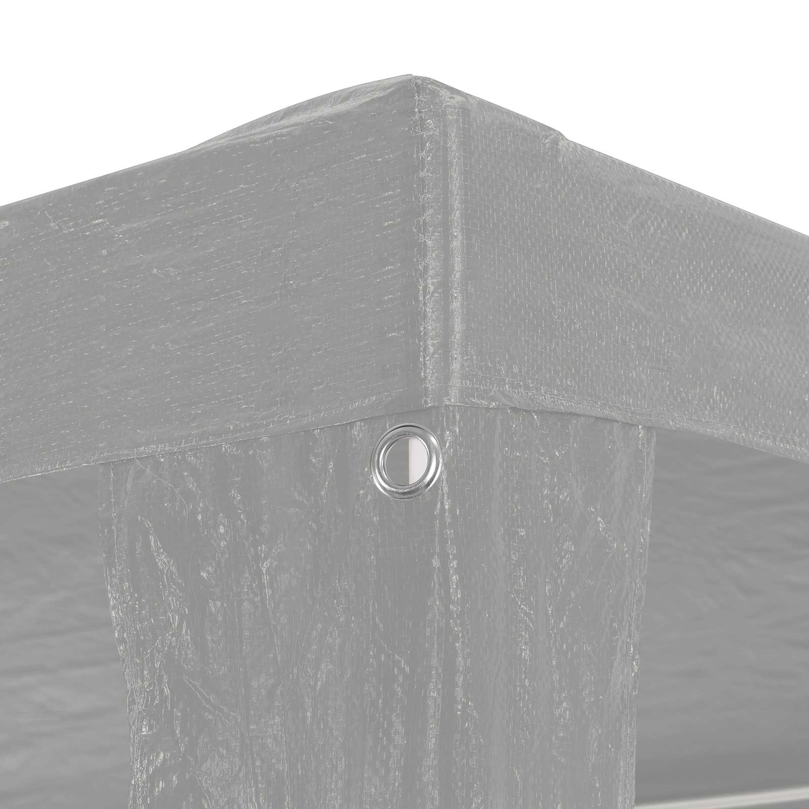 Šator za zabave Svijetlo siva 1200 x 300 x 255 cm PE i čelik
